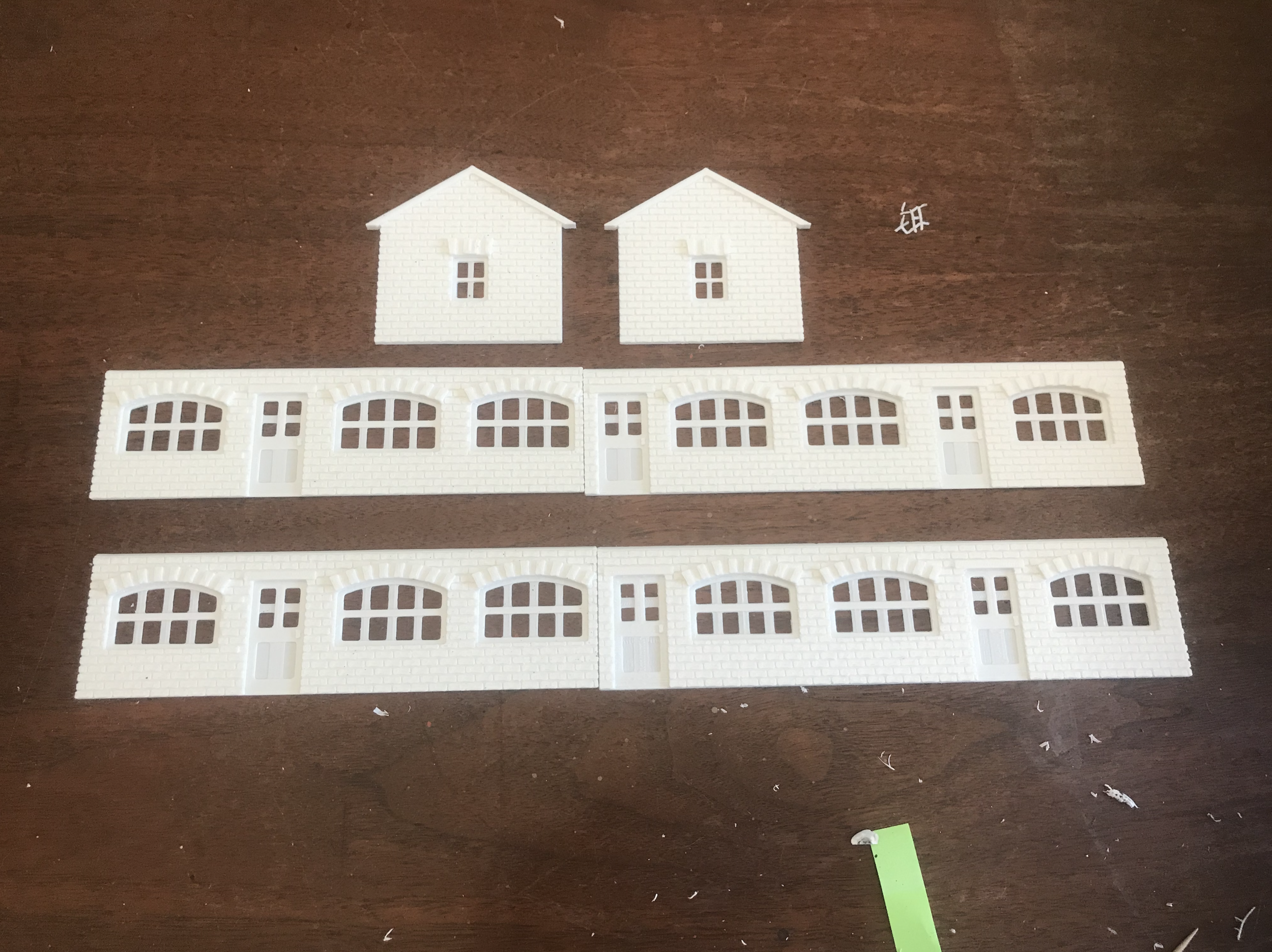 The hut's walls after printing