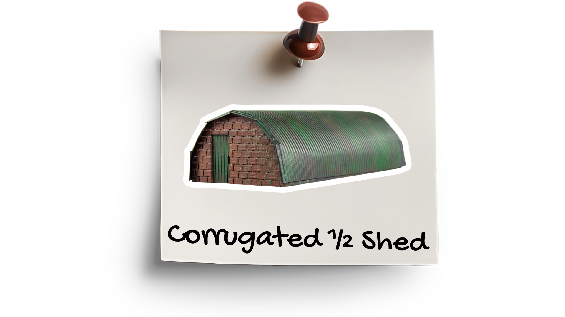 Corrugated 1/2 Shed