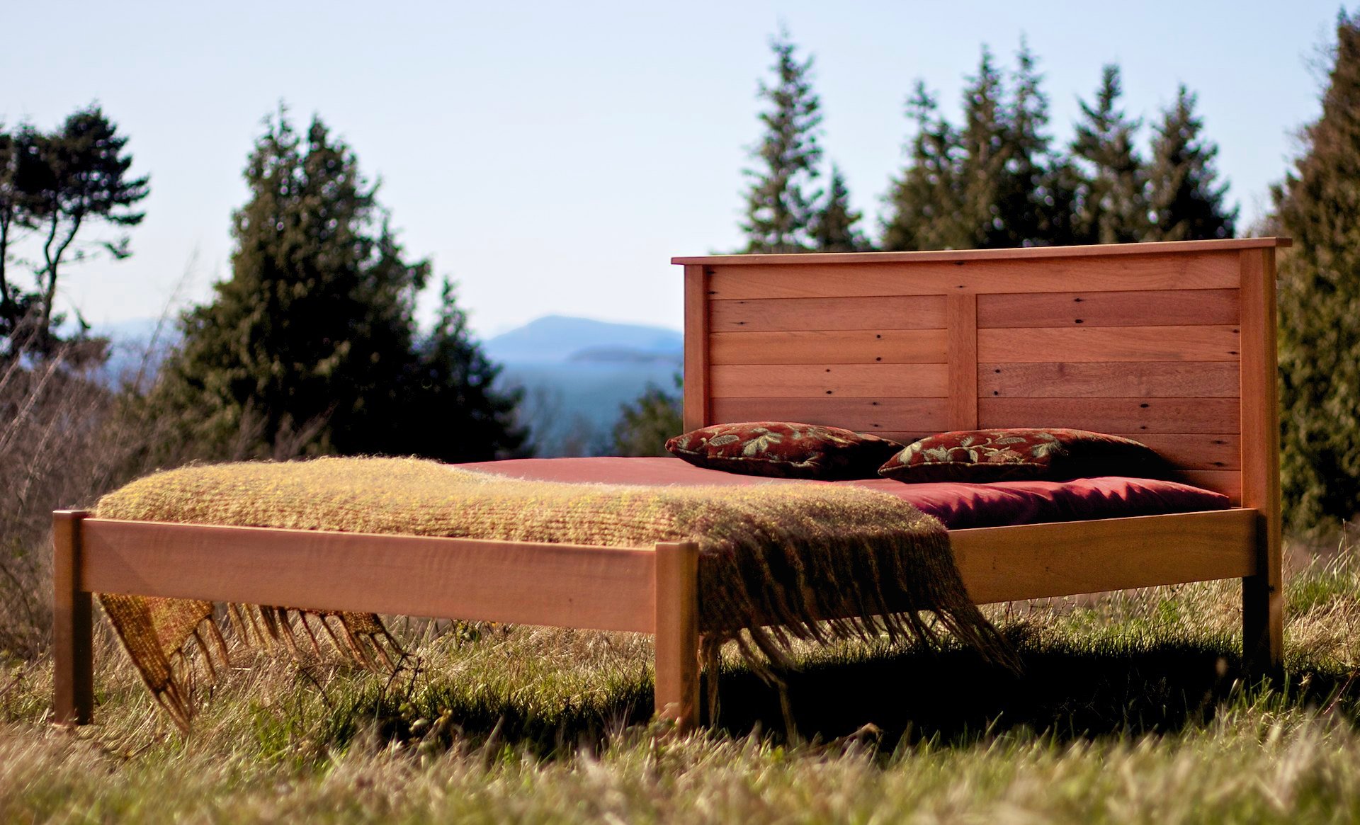 Salvaged Mahogany Bed