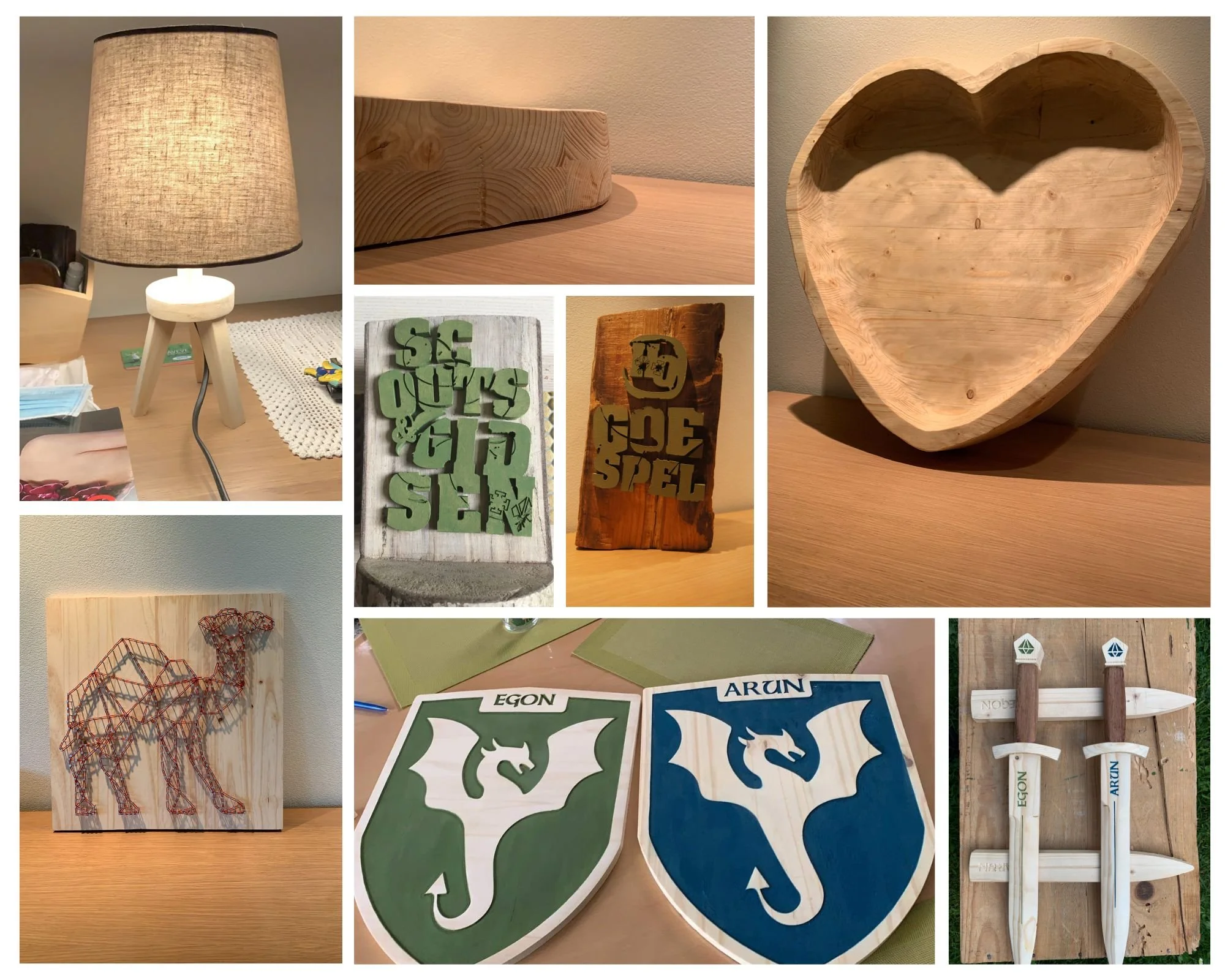 Decoratie, speelgoed en gadgets op maat.