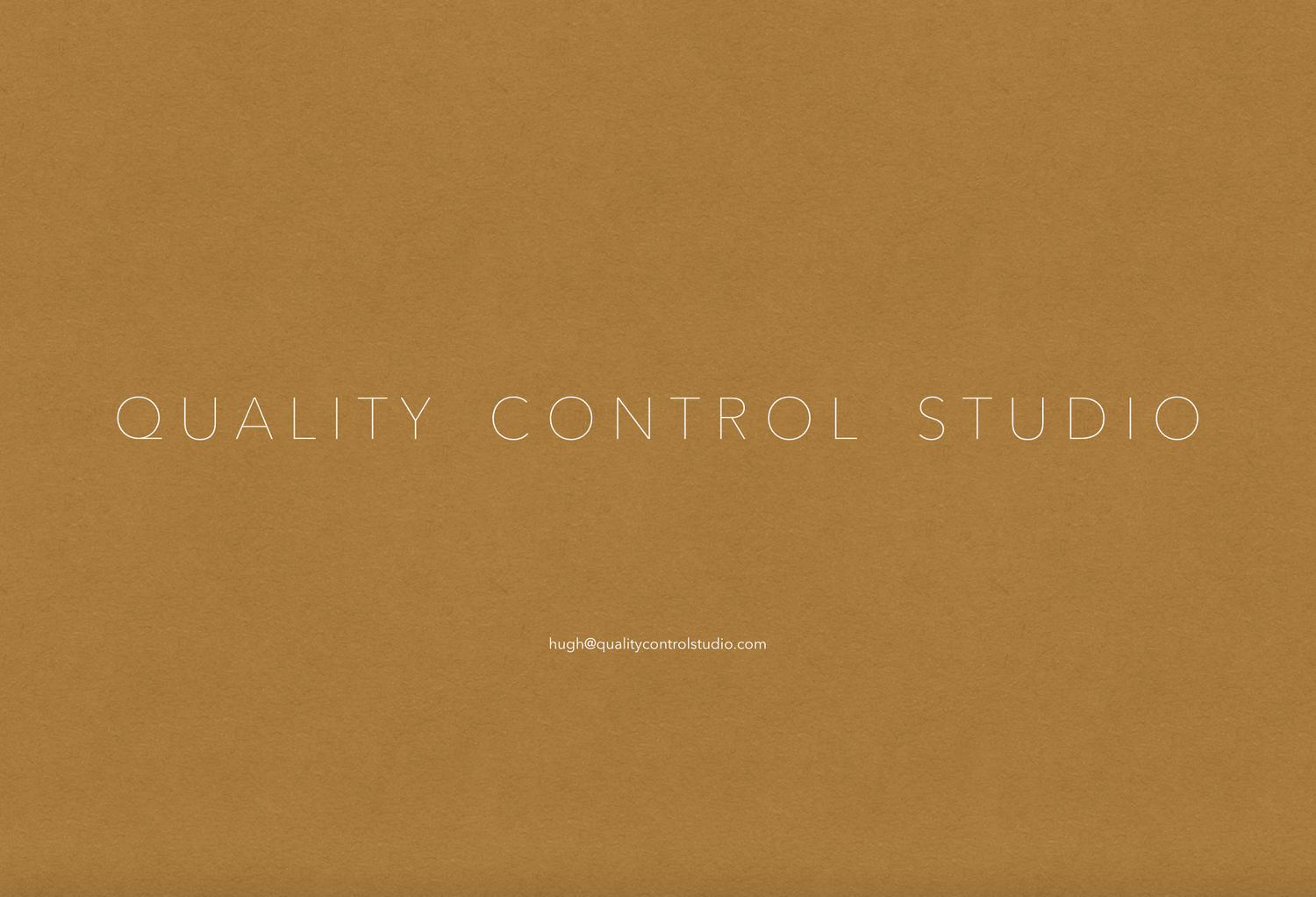 QUALITY CONTROL STUDIO