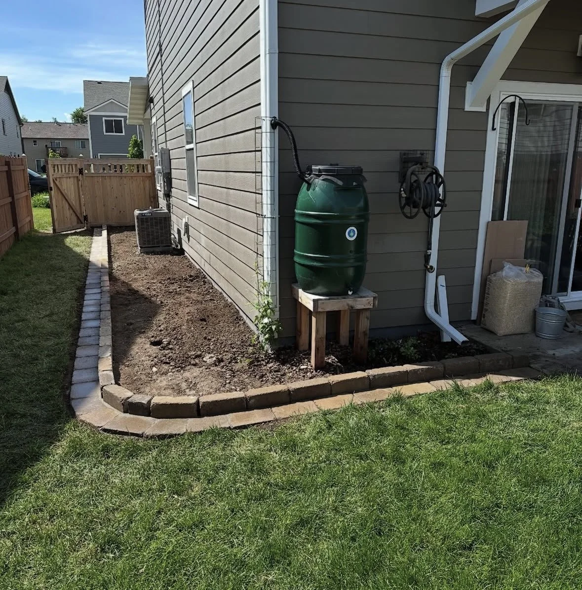 Paver Garden Bed