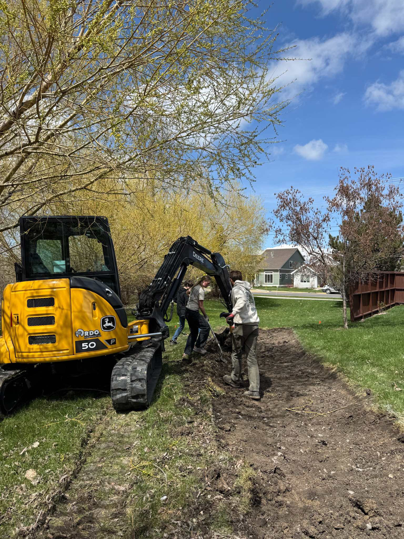 Excavation service for Bozeman residents in need of a drainage solution.