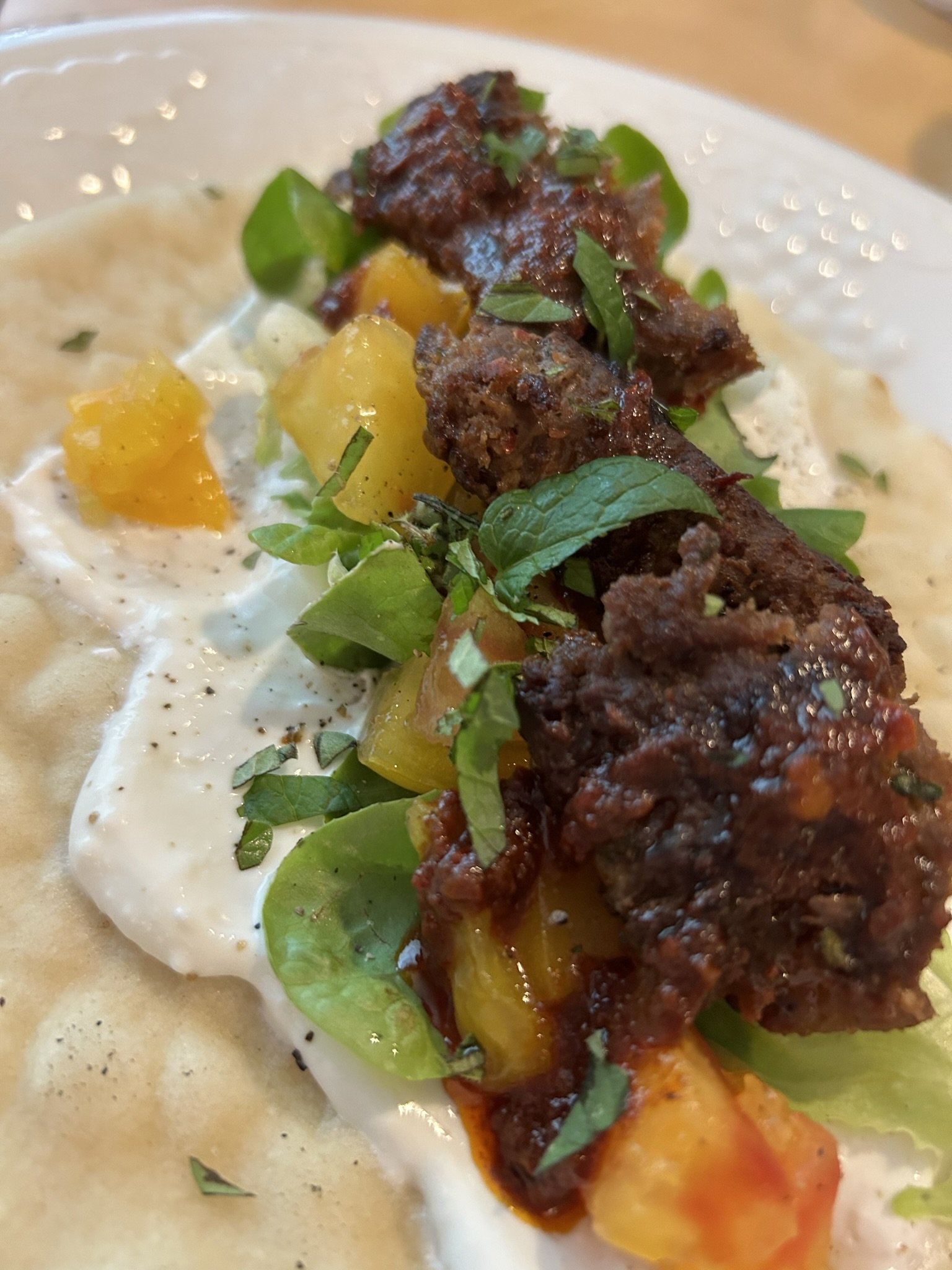 2/29 (Ordering Closed) Thursday Meal: Lamb Gyros with minty yogurt sauce and Beet and Feta Salad