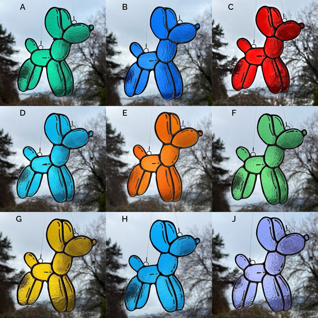Intro to Stained Glass Assembly - July 26th 10-2pm - Balloon Dog