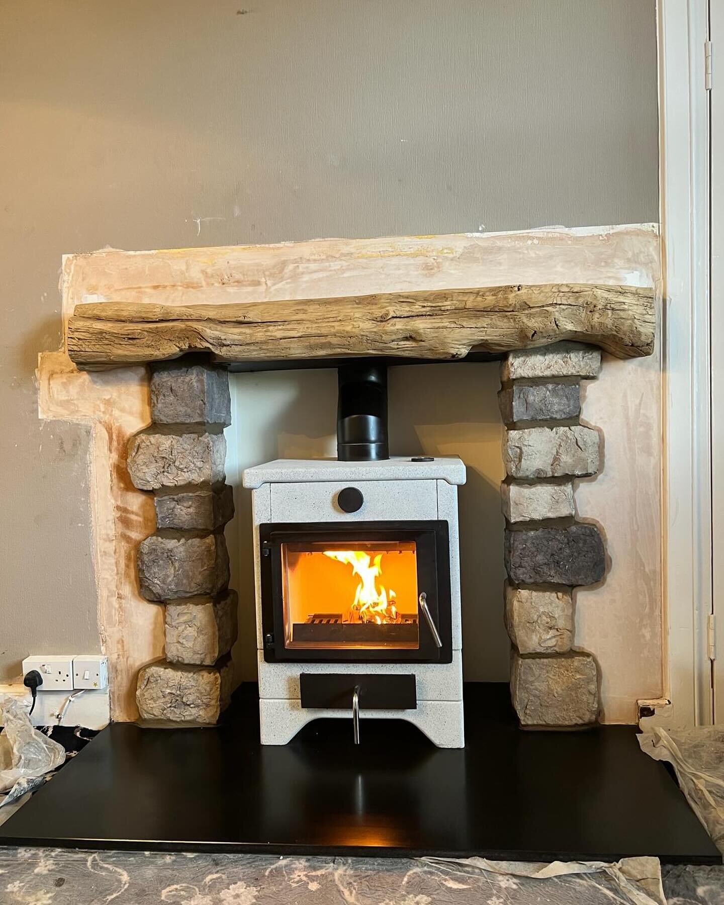 Off for a trip to Bonnie Scotland to install this Ecco Stove E580 masonry heater. A whole home heating system which we have been getting rave reviews from customers we have installed them for elsewhere in the country. 
Set with a honed granite hearth