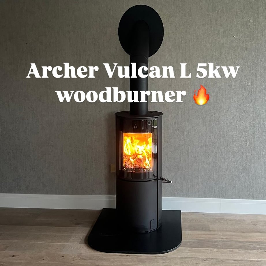 Having recently become stockists of the new Archer range of stoves our customers are loving the modern and sleek design of the Vulcan L cylindrical stove 🔥

#woodburner #logburner #woodburning #stove #fire #modernhomes #contemporary #interiordesign