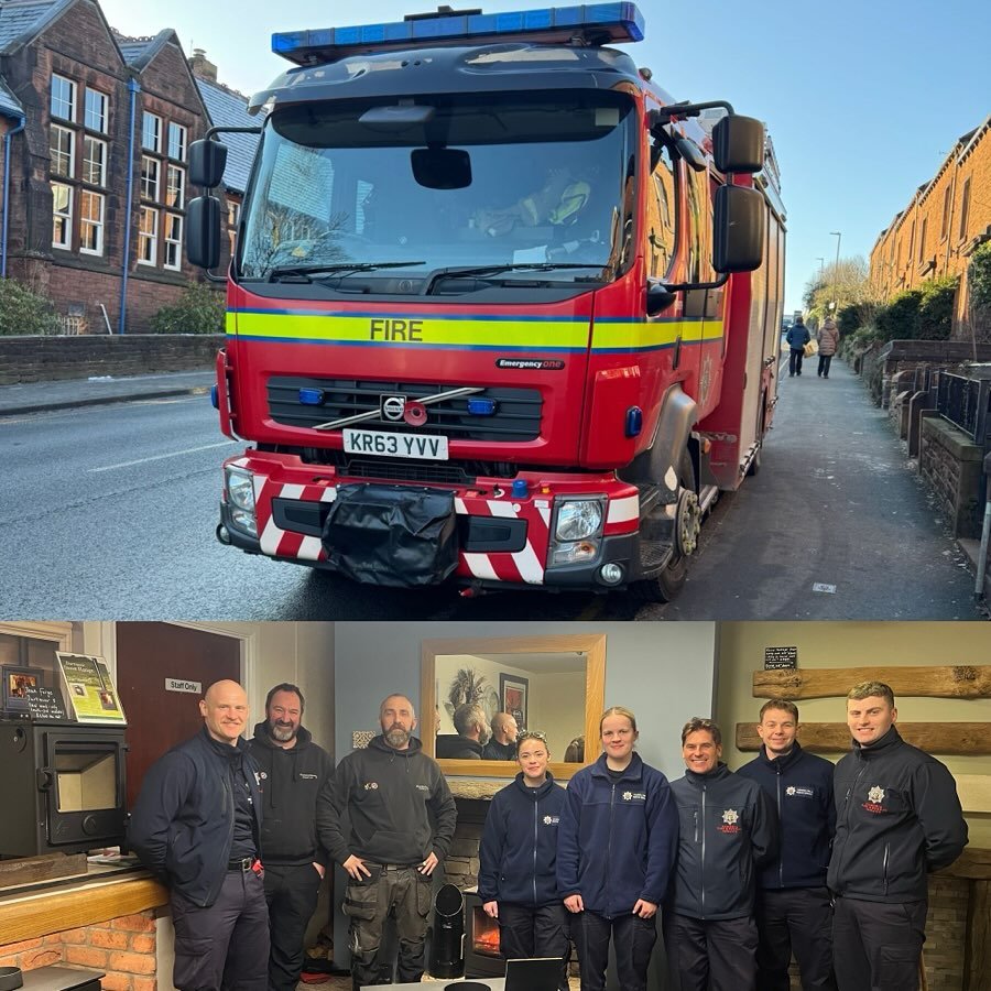 We would like to reassure all customers that the big red fire engine outside Hearth and Home is Cumbria Fire and Rescue Service making the first of their visits this month to receive training from our HETAS and Guild of Master of Chimney Sweeps engin