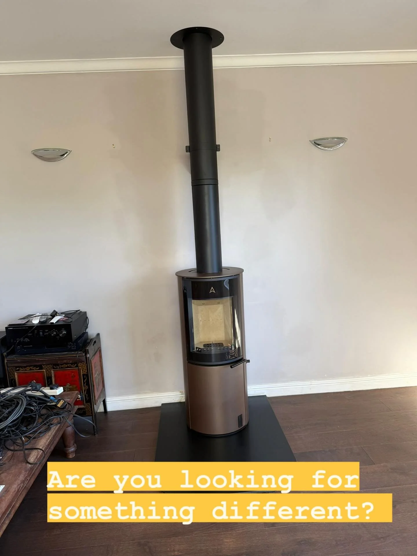 If you&rsquo;re looking for something different then Hearth &amp; Home can help! Introducing the Archer Vulcan Woodburner in Honey Glow Brown, absolutely stunning 😍 come and visit Hearth &amp; Home for the largest choice locally, with finance option