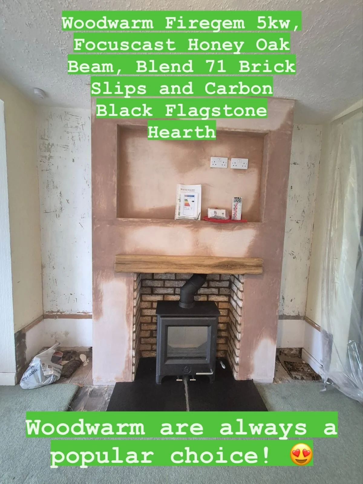 Woodwarm Stoves made in Devon are definitely in our top 5 Stoves, all the efficiency of a woodburner but if you want to use smokeless fuel it&rsquo;s no problem! Call into our Showroom as we always have one on live display. Clean burning, competitive