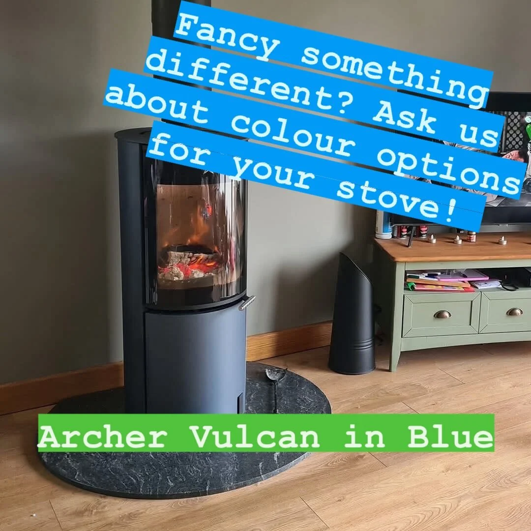Do you want something a bit different for your Stove/Fireplace? Why not try some colour and make it a statement piece? Over the years we&rsquo;ve had the full rainbow from blue to red to the ever popular honey glow brown! We have the largest range of