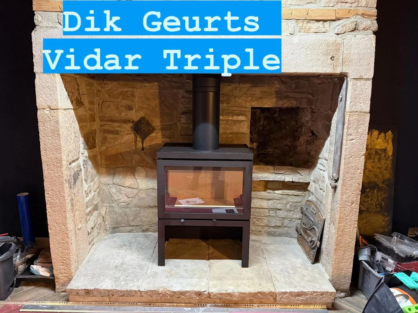 Dik Geurts is renowned as a designer stove brand with fantastic controllability and clean burning results. This one is the Dik Geurts Vidar Triple with 3 sided glass making this a popular choice by our Customers for the main statement piece in their 