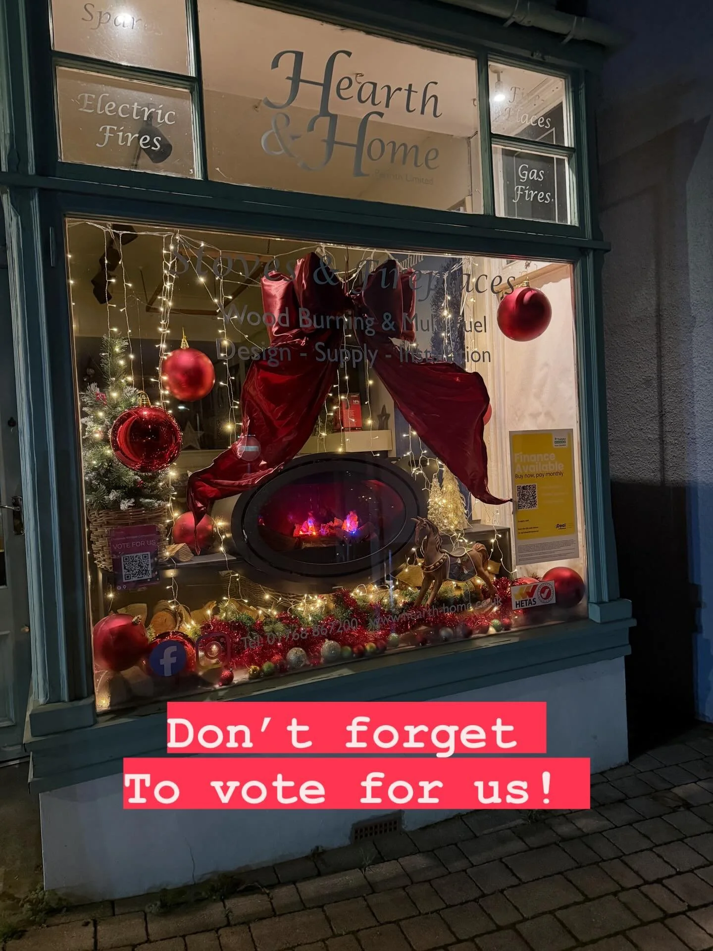 Christmas Sparkle has arrived at Hearth and Home! Don&rsquo;t forget to vote for our Christmas window entry at www.penrithchamberoftrade.org.uk or scan the QR code on our window we hope you love it just as much as we do!  If you&rsquo;re looking for 