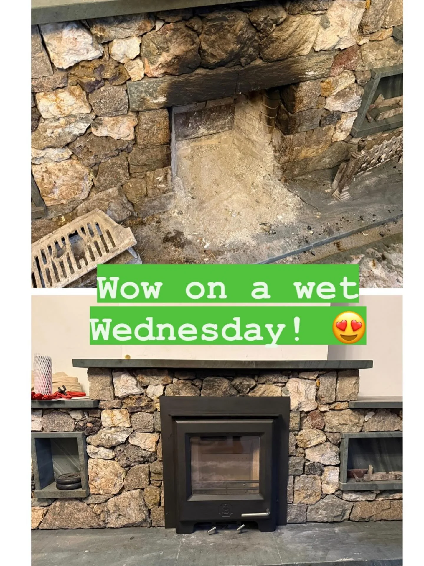 If you want a full transformation of your tired inefficient open fire but don&rsquo;t want the hassle of a full knockout and reset, take a look at this stunning Woodwarm 5kw Eco Firebright Multifuel Stove, transforming the 20% efficient (on a good da