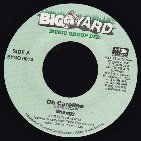 Shaggy / Bajja Jedd -- Oh Carolina / Bedwork Sensation
