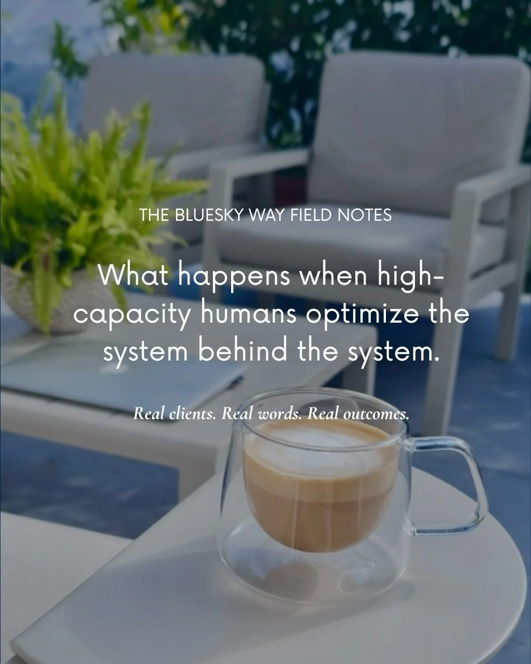 What you&rsquo;re looking at: real clients, real words, real outcomes.

This is what full-person optimization looks like&mdash;
when you stop treating mindset, lifestyle, and strategy as separate domains and start integrating them into one operating 