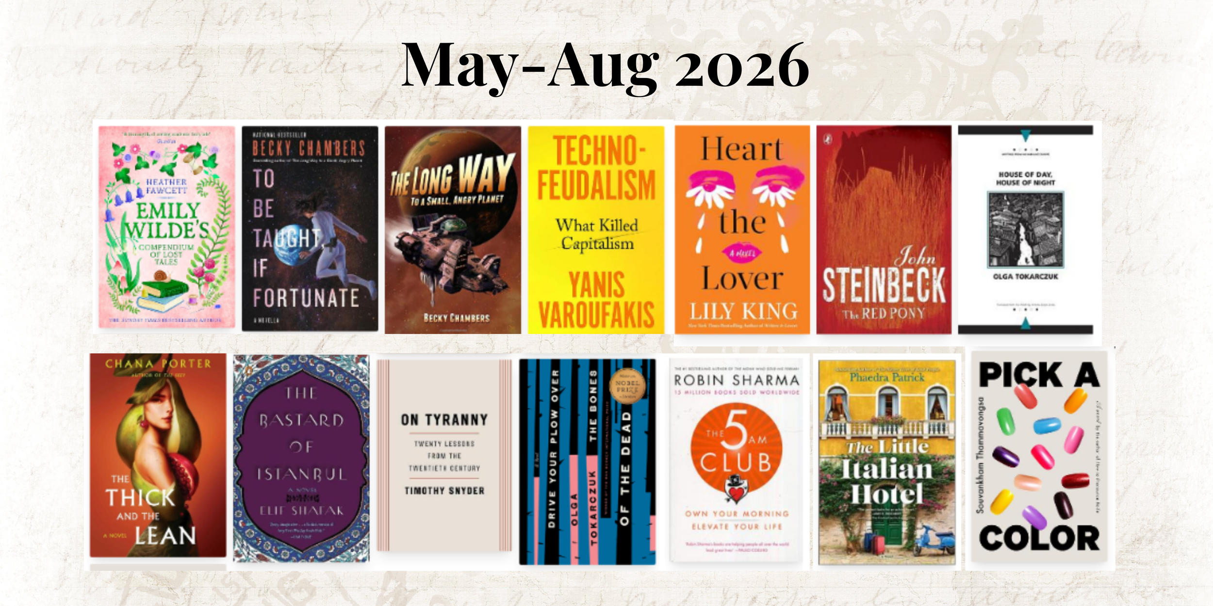 2026 reads: spring into summer