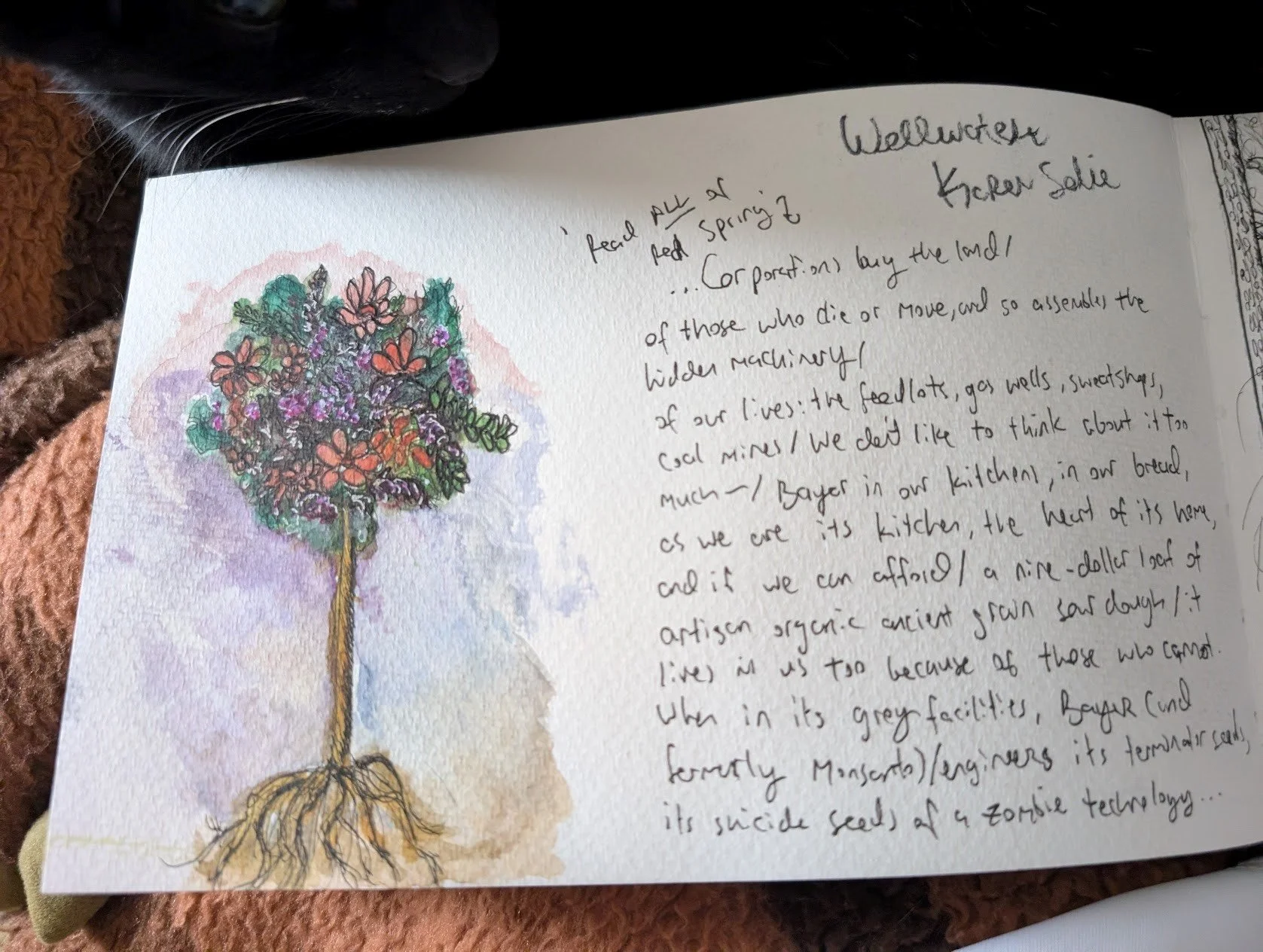 painting of floral bouquet