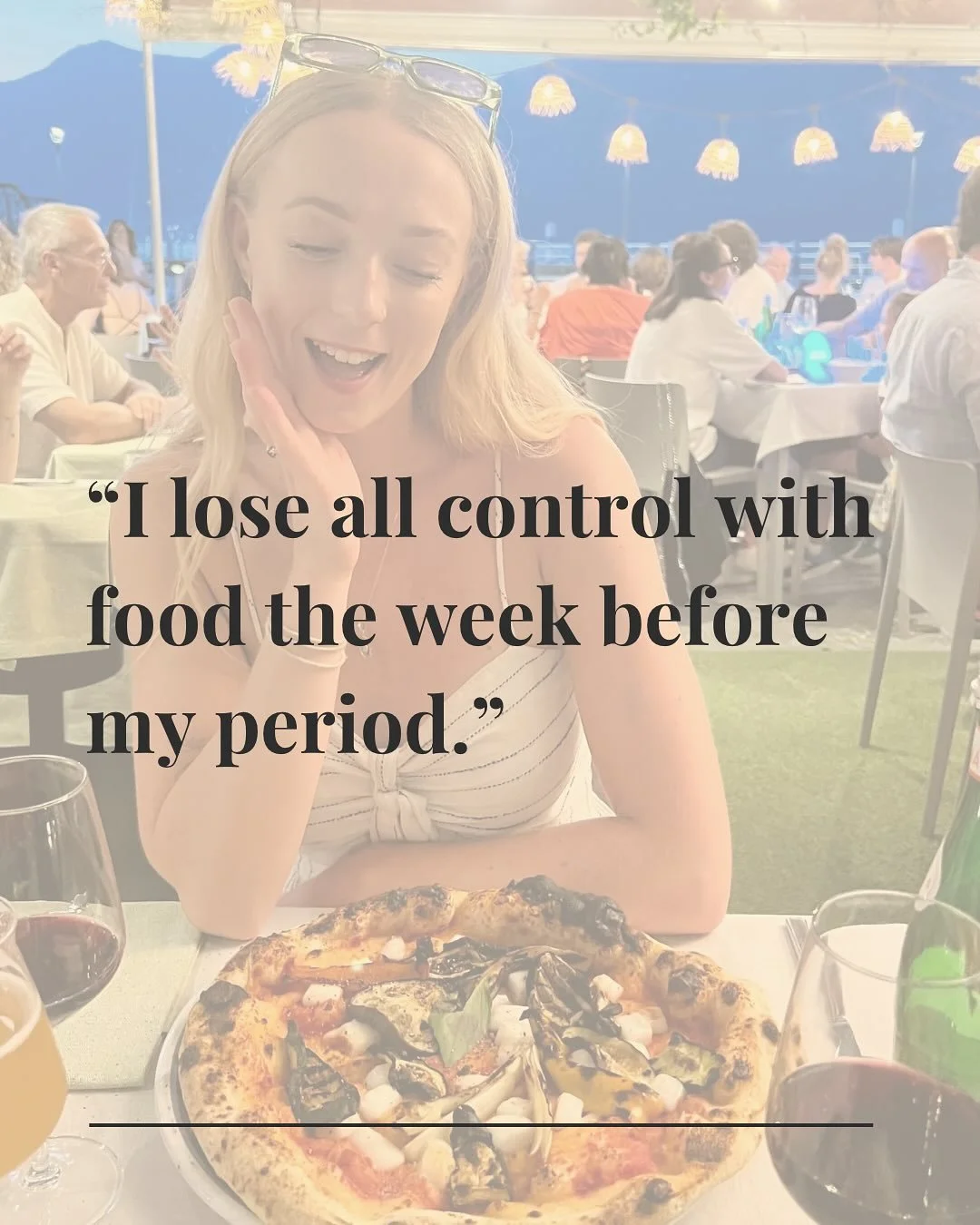 &ldquo;Why can&rsquo;t I stop eating before my period?&rdquo;

It&rsquo;s a question I hear all the time - and I used to ask it myself too!

What&rsquo;s actually happening is your body asking for more.

Your luteal phase is your most energy demandin