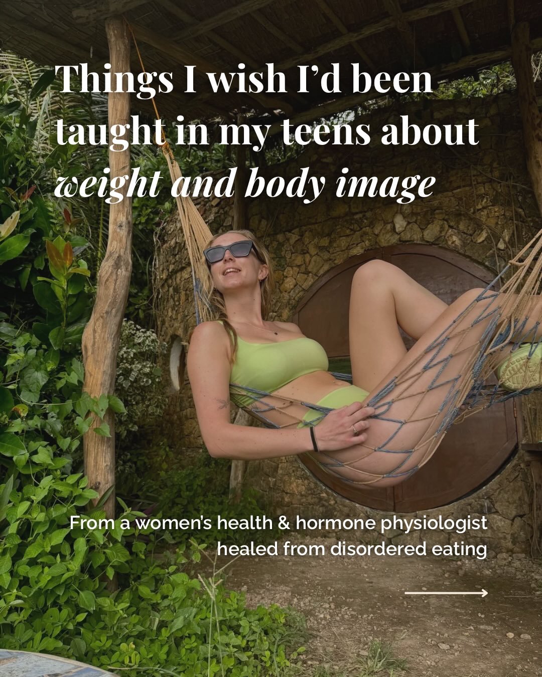 I wasted so much time &amp; energy hating my body 

And ironically, the things I was doing to stay small (skipping meals, avoiding carbs, restricting calories and &lsquo;being good&rsquo;) was the reason I&rsquo;d binge eat a whole pack of biscuits o