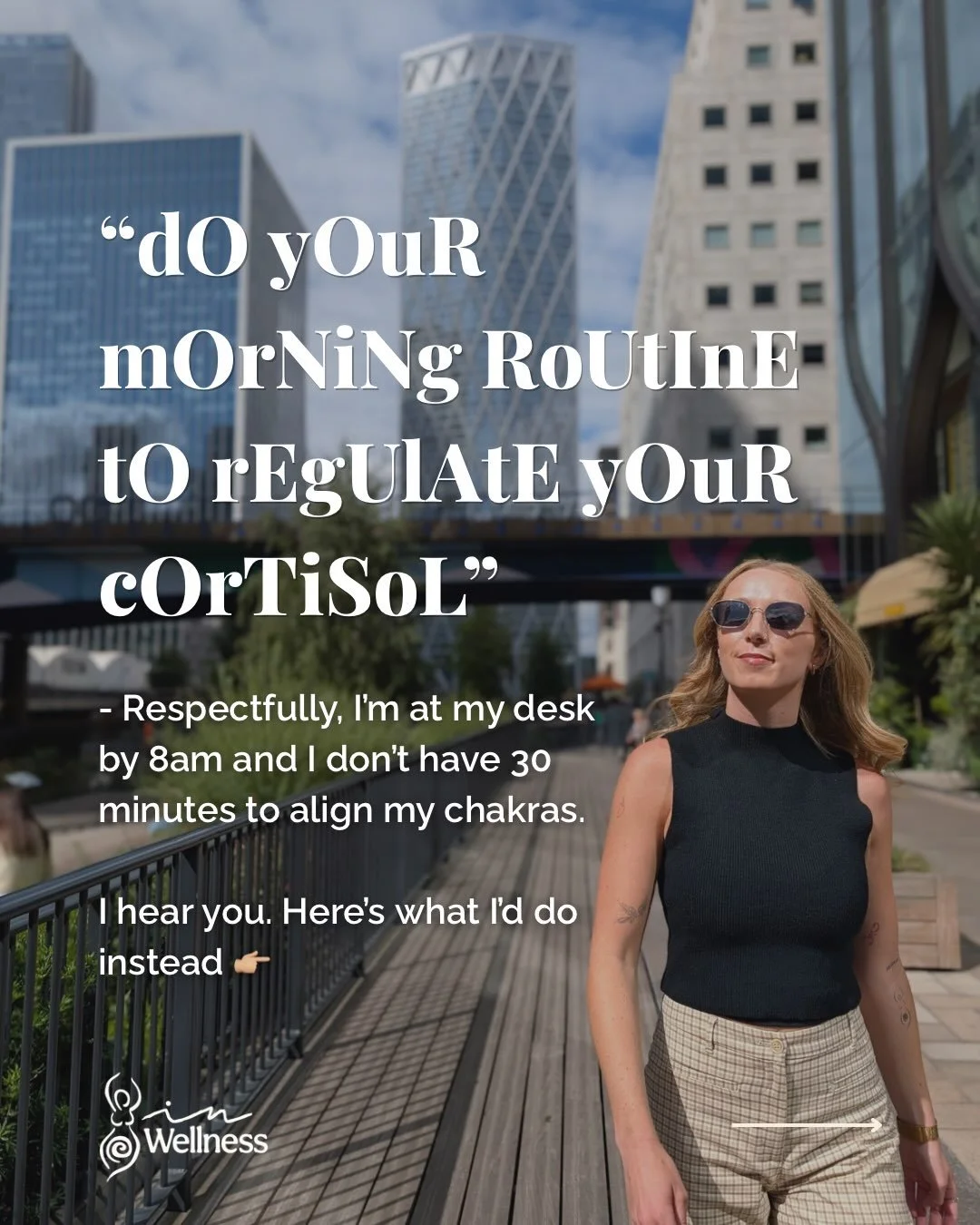 Respectfully, I don&rsquo;t have 30 minutes every morning to align my chakras ⏳

Morning routines work. I recommend one to every client I work with.

But advice that only works if you have a free hour before 8am isn&rsquo;t advice for most of the wom
