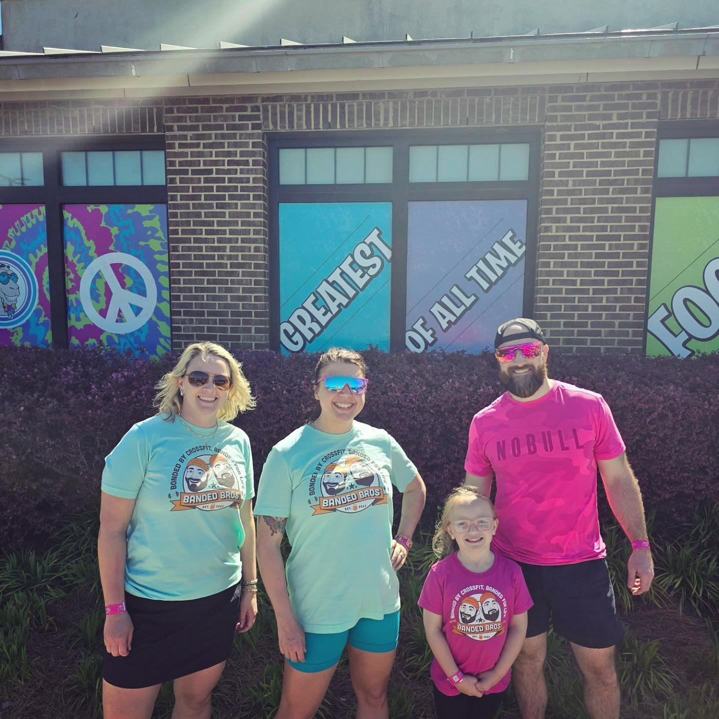 @jessasbridge @ashryanburrow and Reagan spotted on vacation with some super cool competition tshirts. @atty_drew15 is off the hook since he is a Banded Bro.