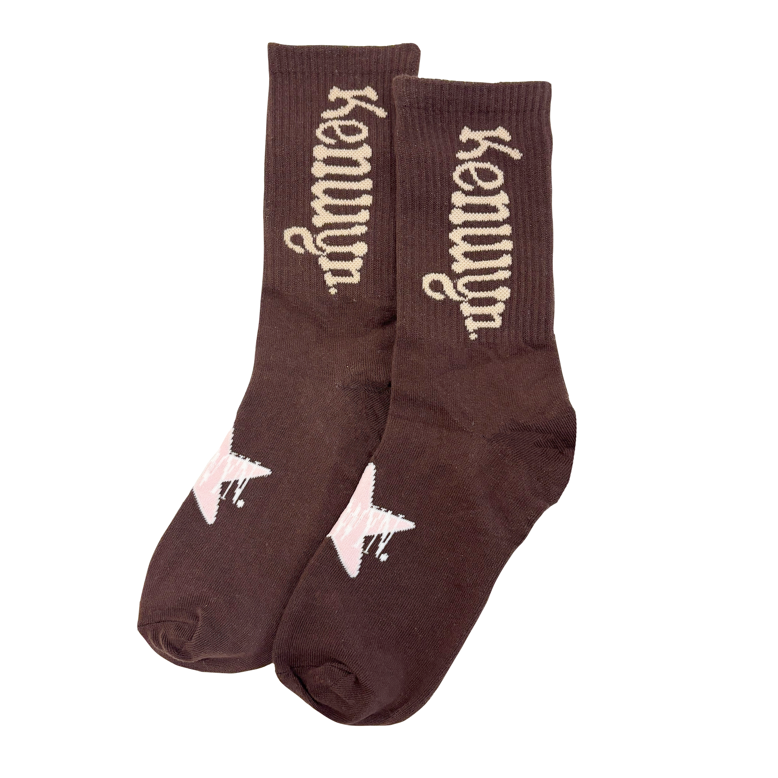 KENWYN SOCKS (BROWN/PINK)