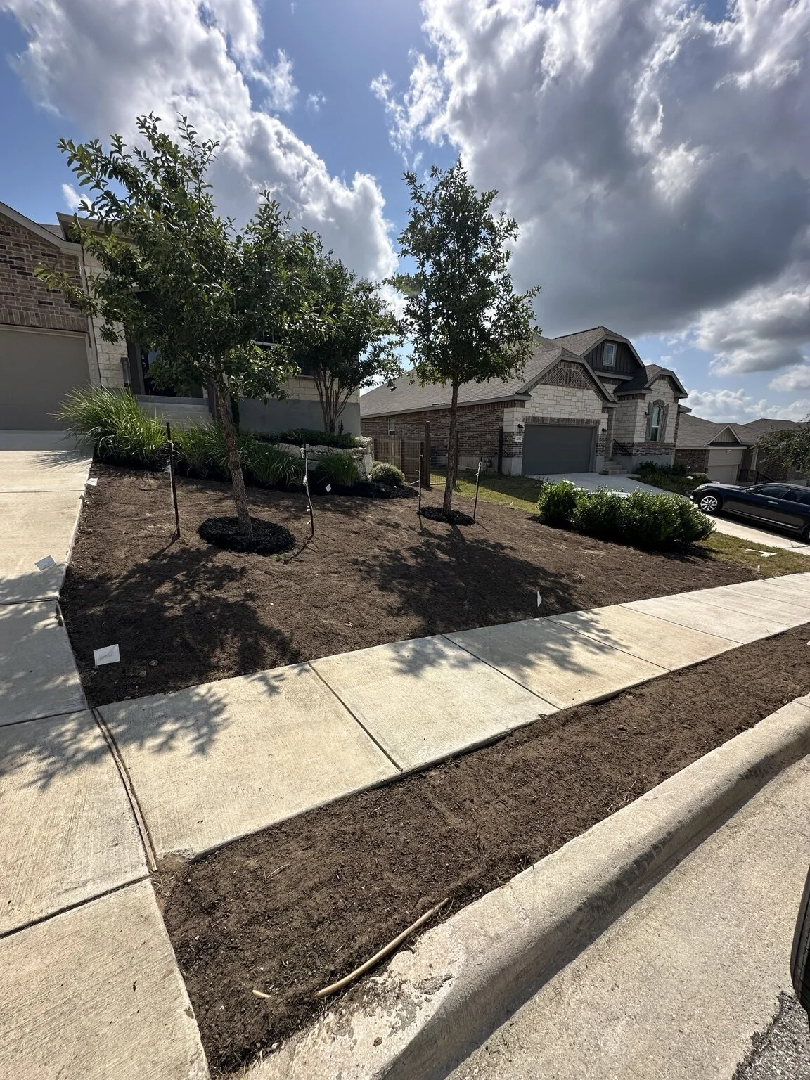 Front yard during Cutitzero soil preparation for new sod