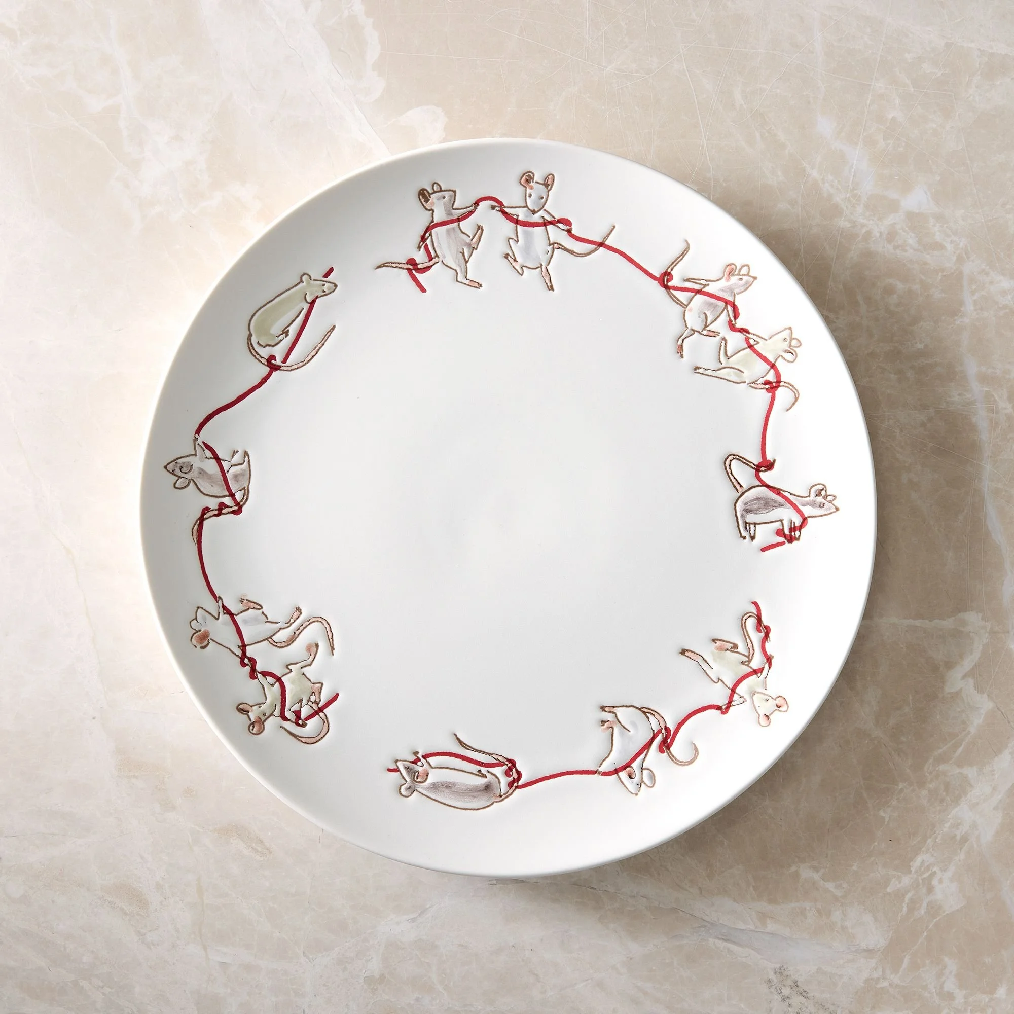 Naughty or Mice Dinner Plate