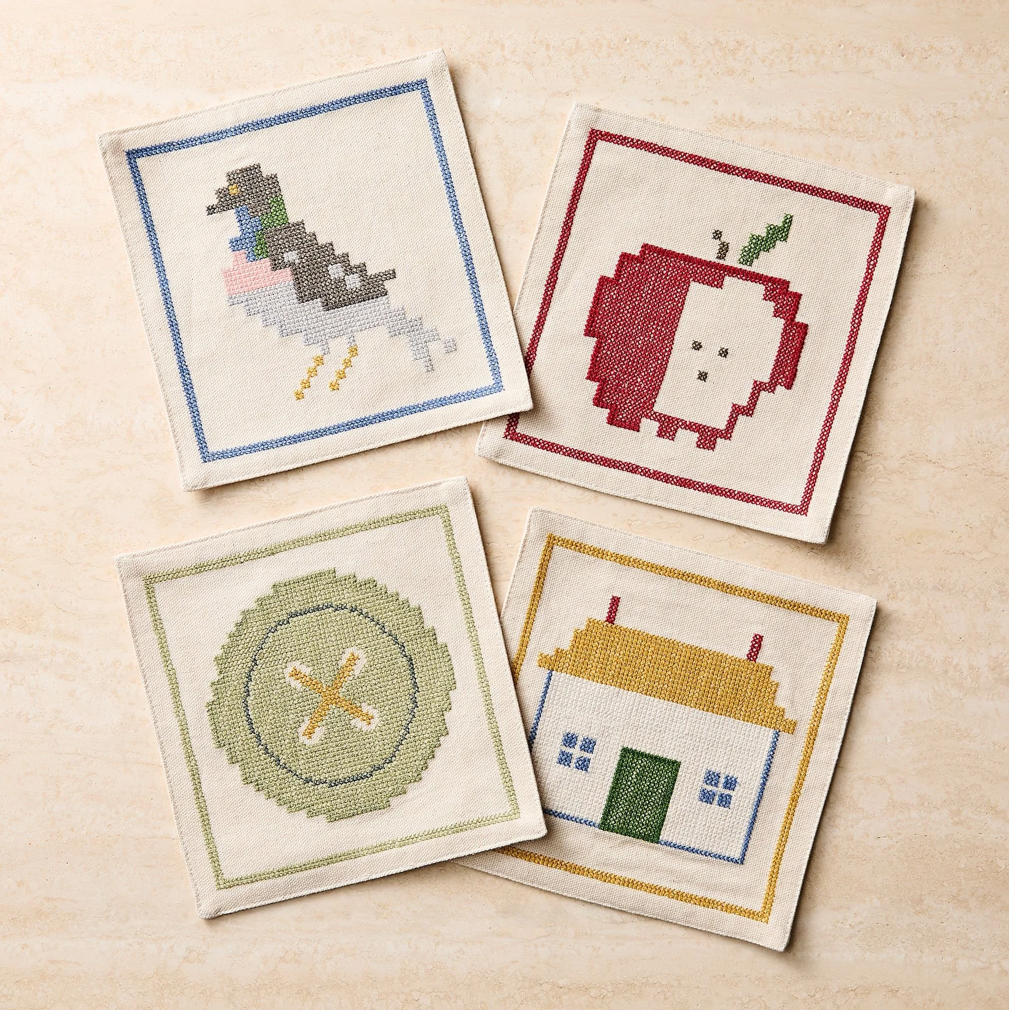 Embroidered Cocktail Napkins