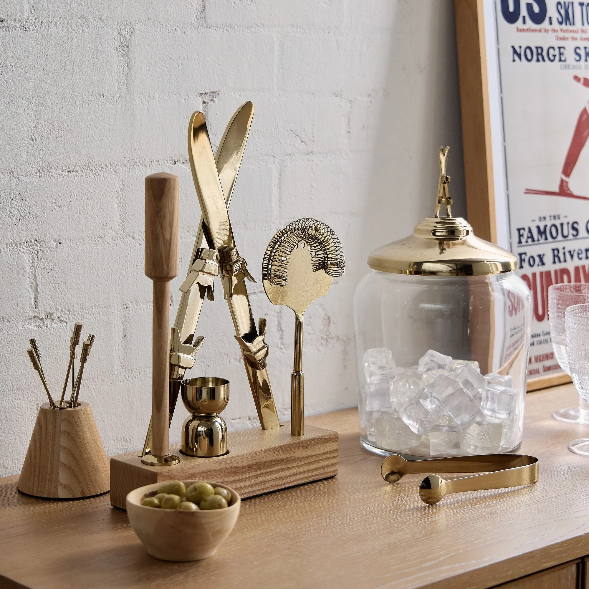 Skier Barware Collection