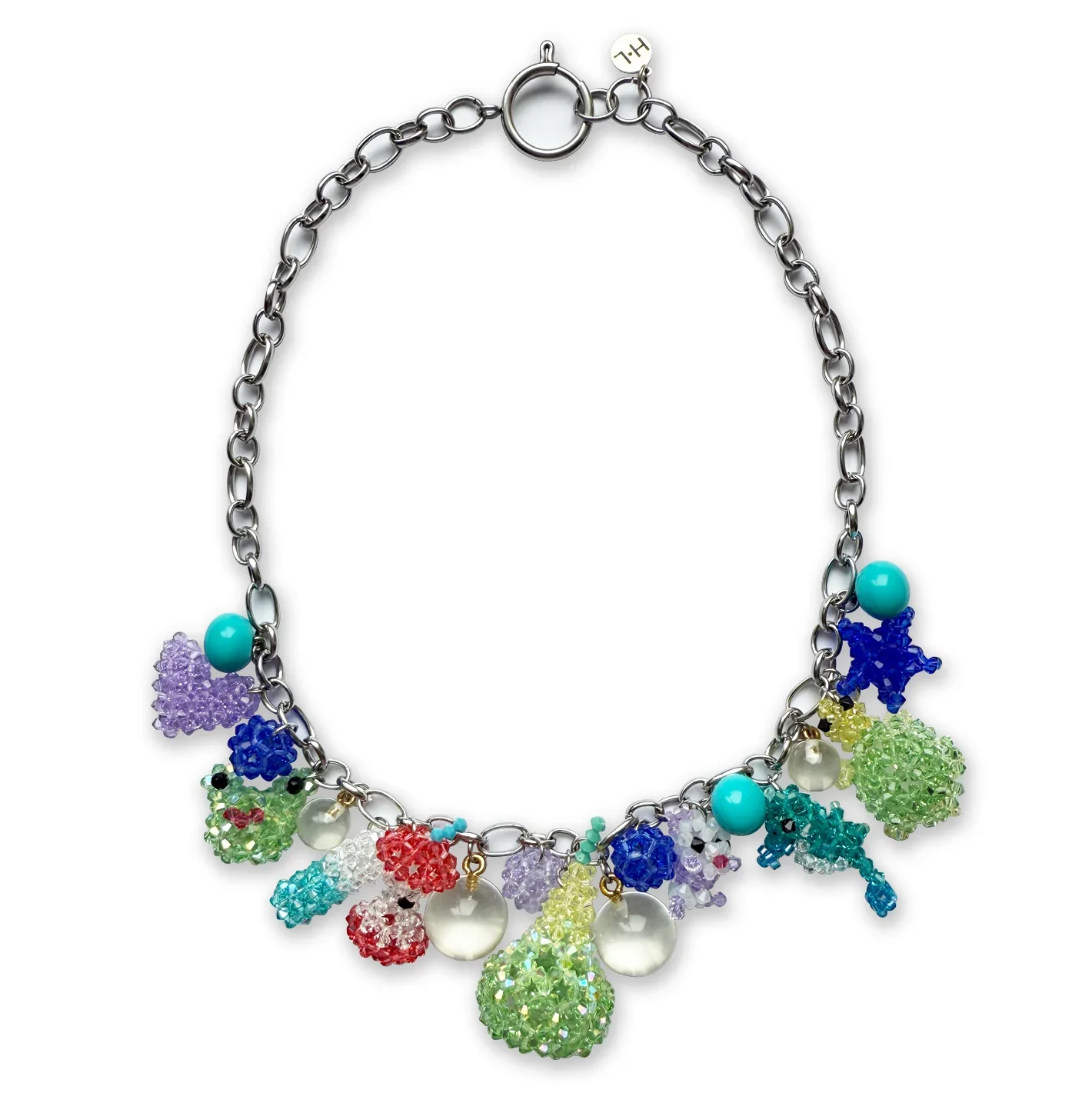 Light Green Crystal Candy Necklace