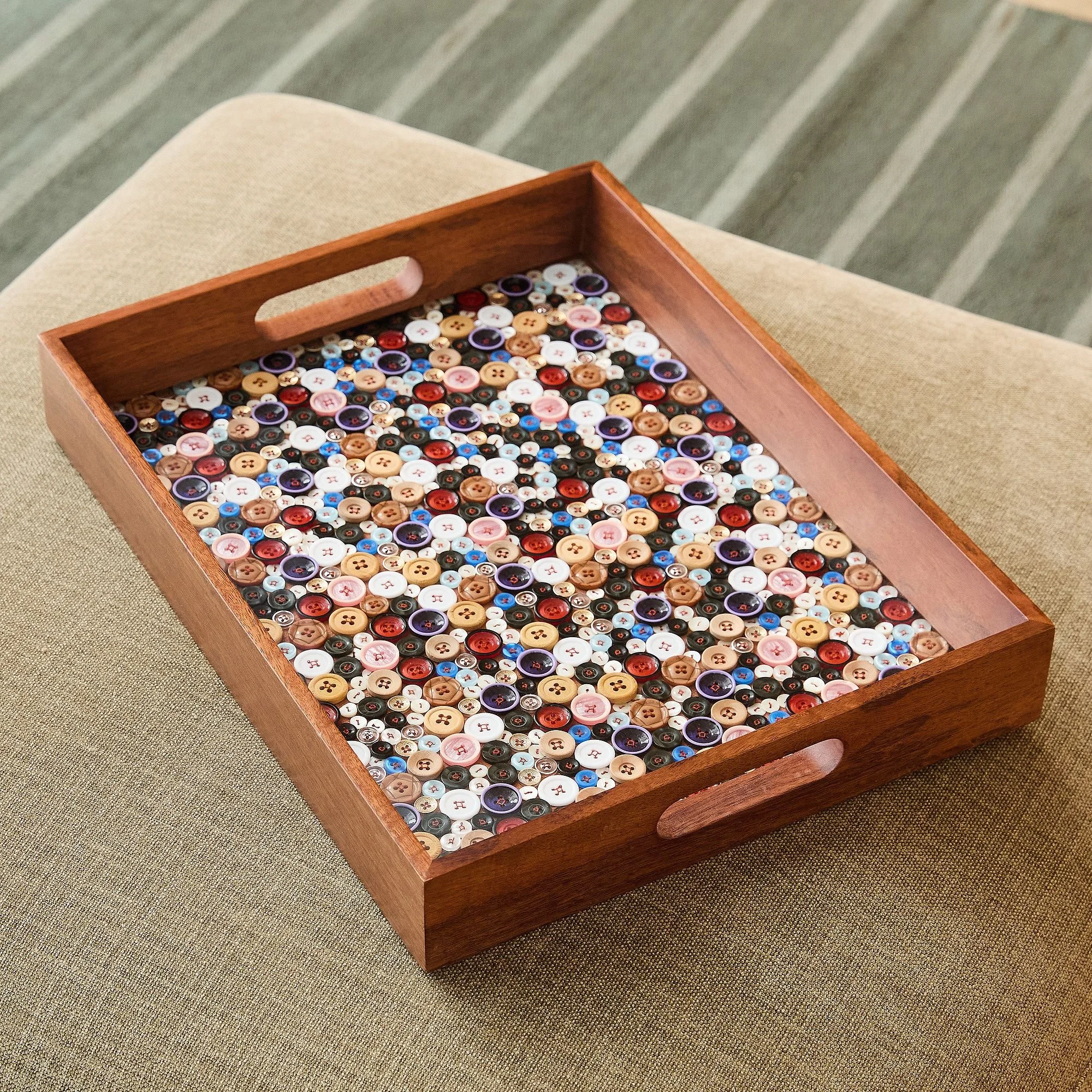 Embellished Button Tray