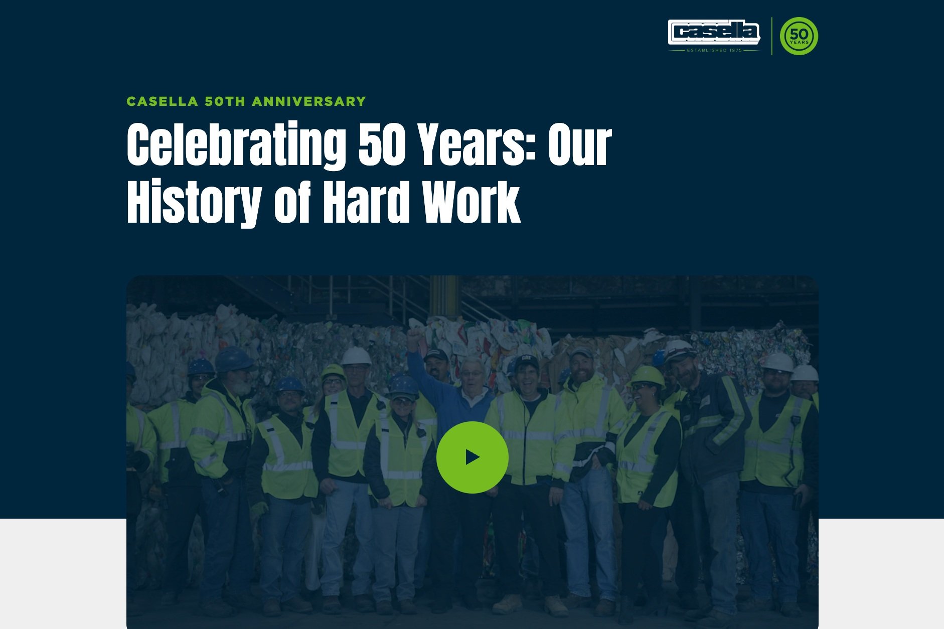 A 50-year history of hard work.