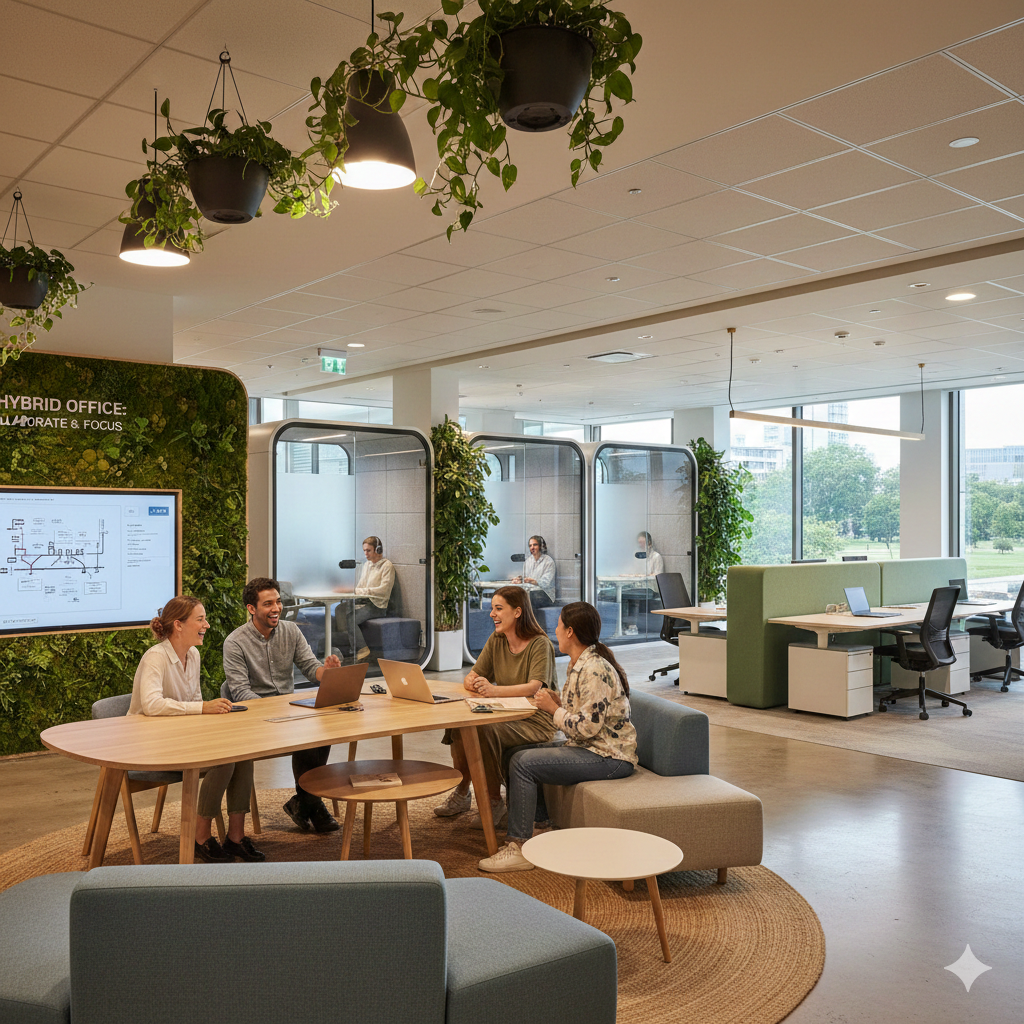 Hybrid Office Layouts That Support Both Collaboration and Privacy