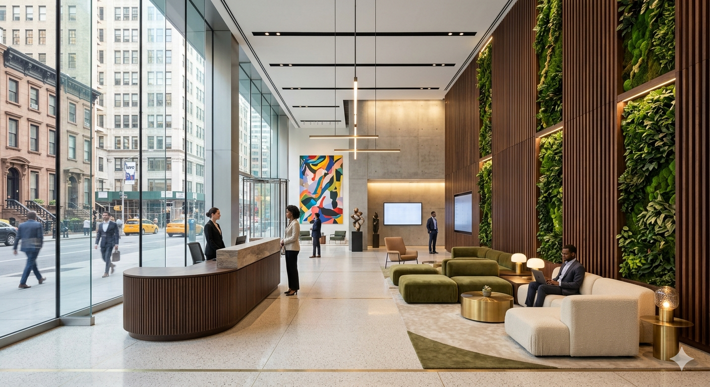 Modern Lobby Design Trends NYC Businesses Are Prioritizing This Year