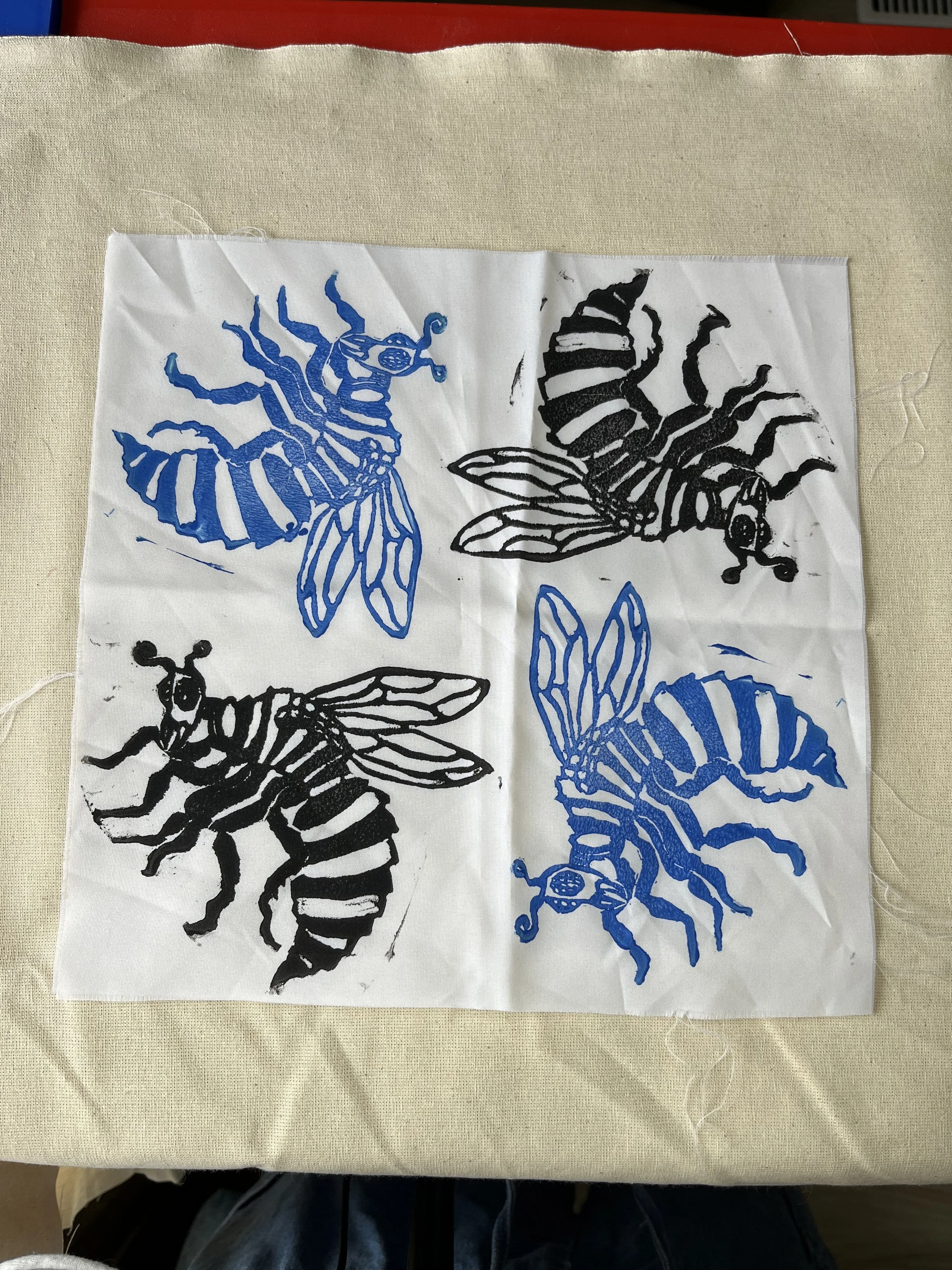 Square Lino Prints