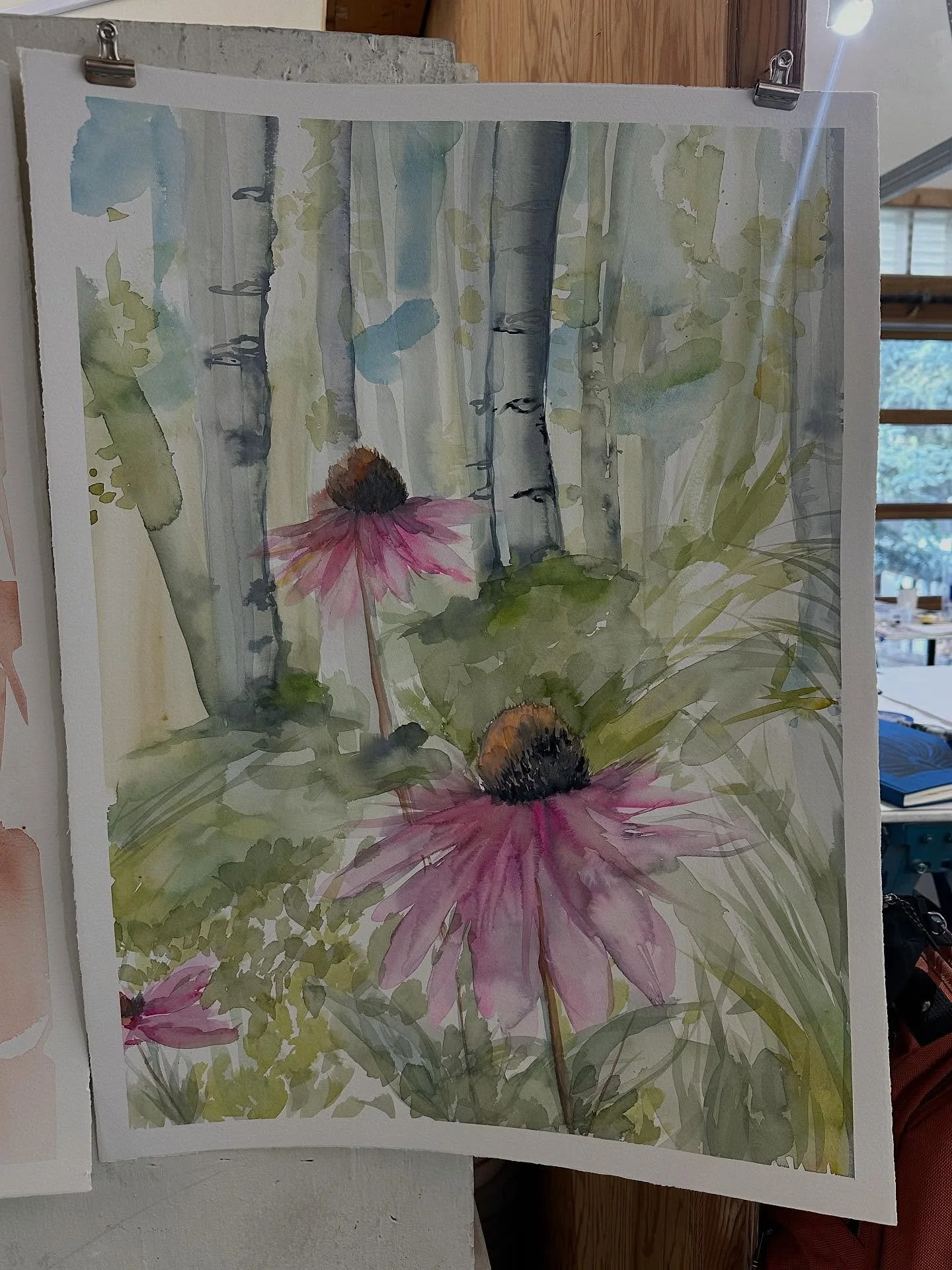 Exploring &hellip; I always enjoy the opportunity to learn. To open up and just let the water and color. Take me where I need to go&hellip; Grateful to the amazing workshop experience @andersonranchartscenter creates!