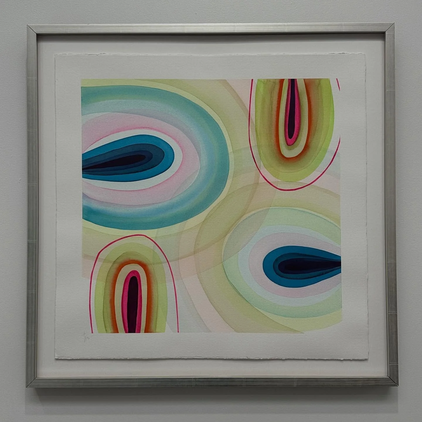 JOY FULL. 
First of the series. 

26&rdquo;x26&rdquo;
museum glass painted on 300# cold press Fabriano.

Looking to add space to my walls and offering it at 2400. DM me for more info.

The rings encapsulate the experiences that shape us, from fleetin