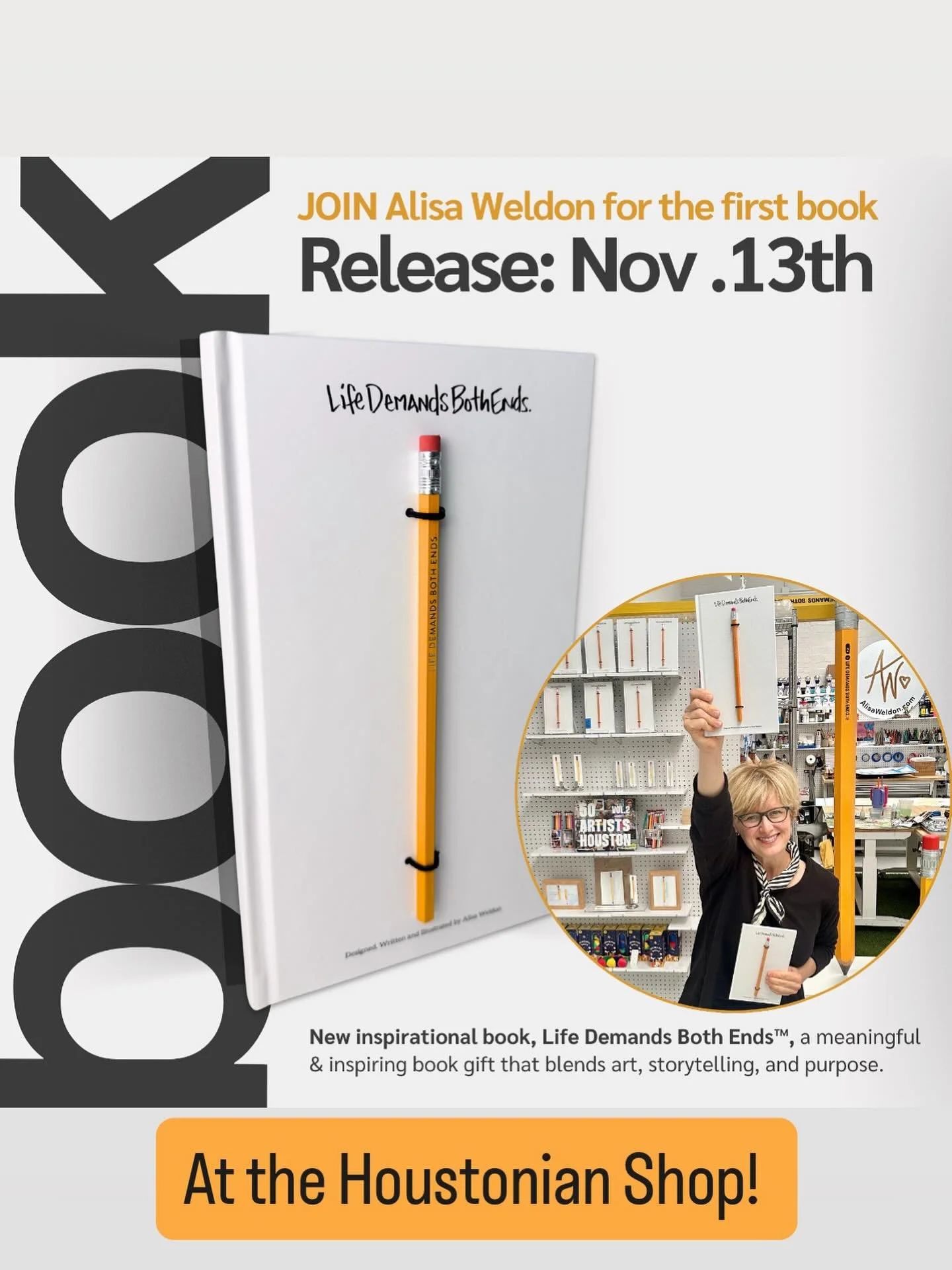 This Thursday 9-5pm- join me at @houstonianclub right in front of their amazing shop!