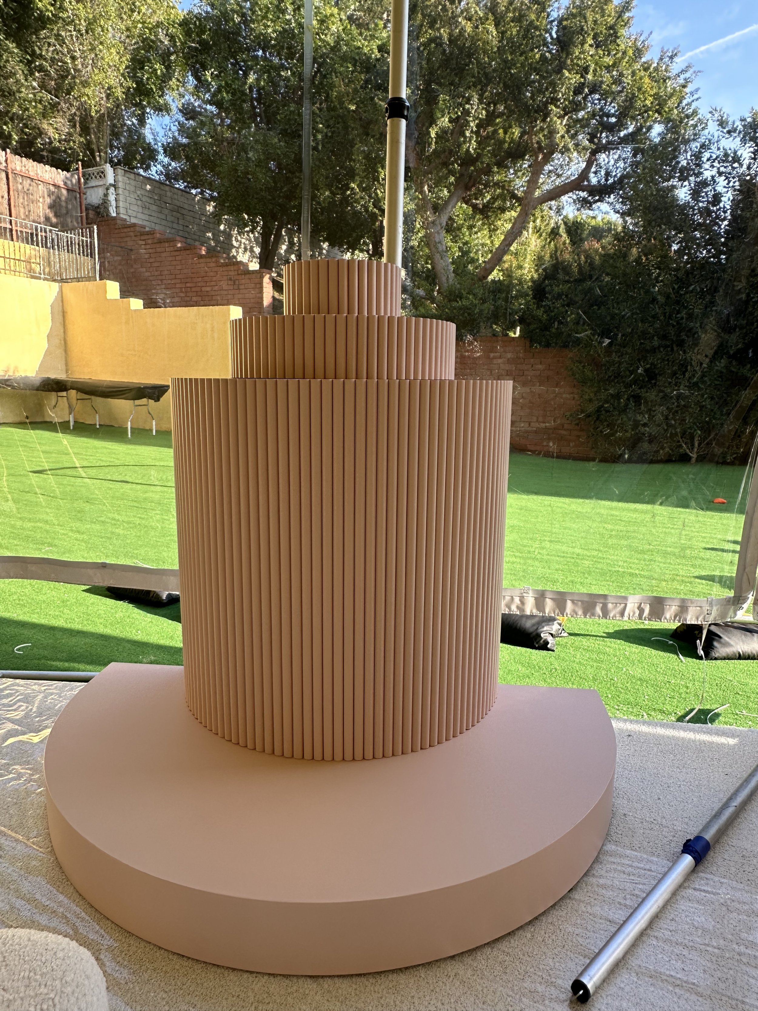 Tiered Fluted Display Table