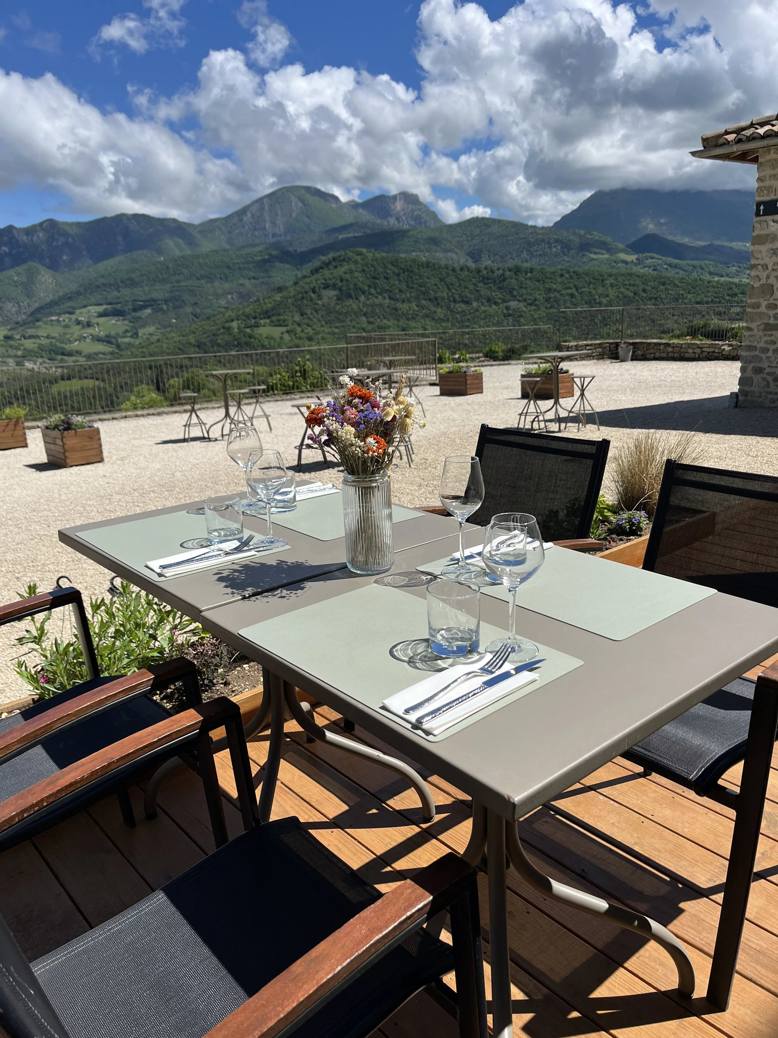 Terrasse panoramique - Château du Poët-Célard