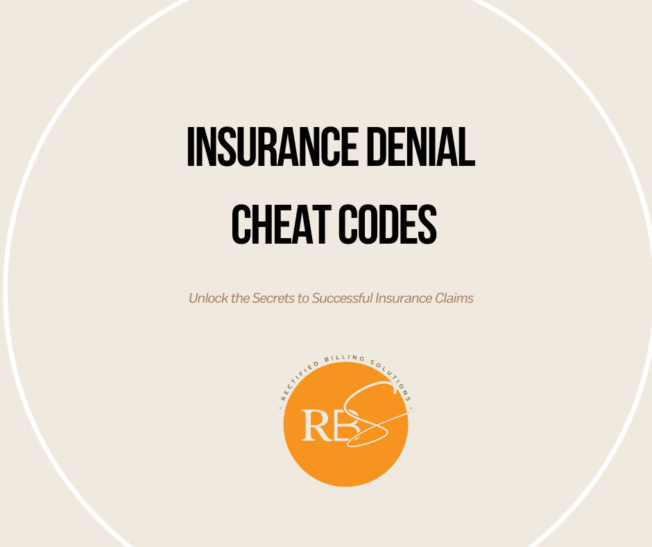 Rw Code Insurance Insurance Denial Cheat Codes — Rectified Billing