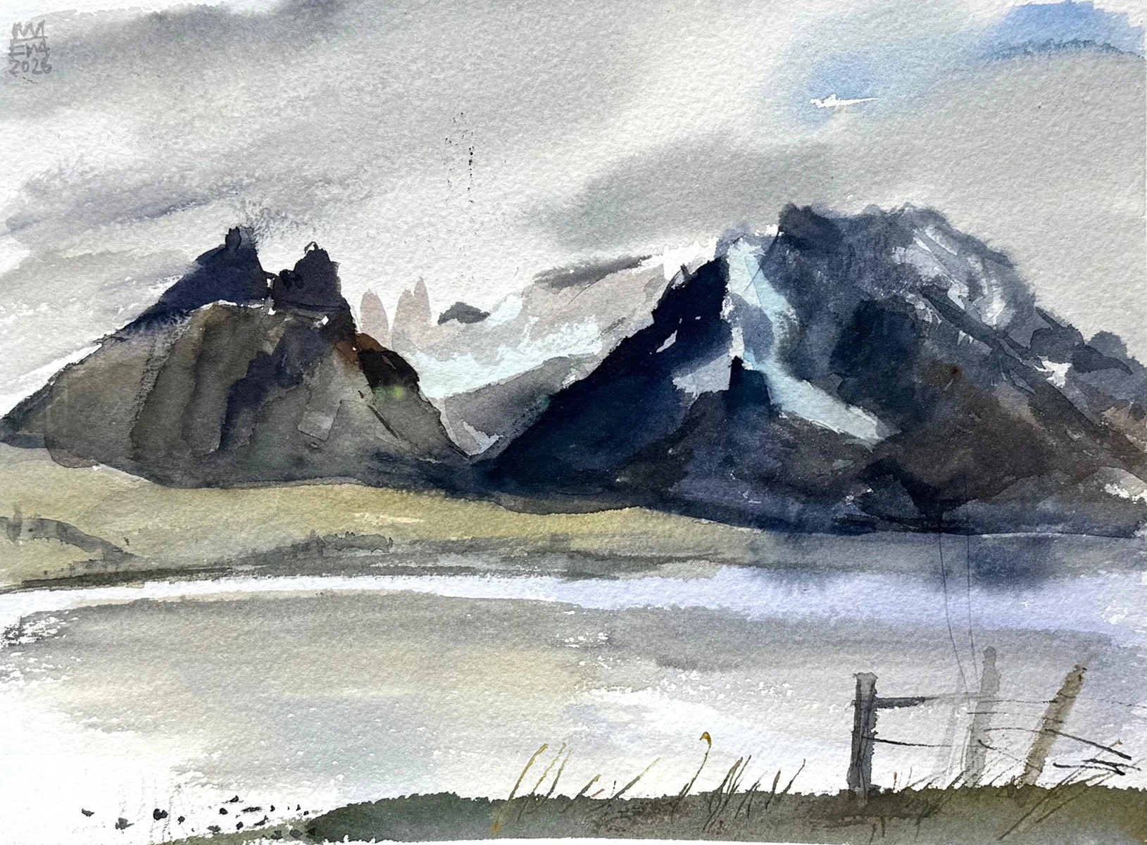 VERDE LAKE AND CUERNOS