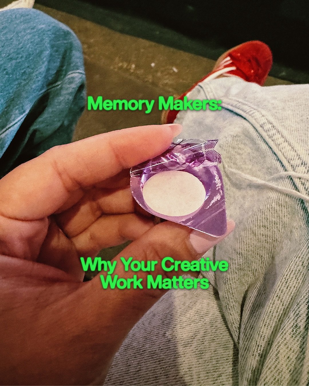 You&rsquo;re a memory maker

Carrying the best news
The hope of the world
The gospel

What you do matters. Everything you make builds a bridge towards Jesus. As people interact w the things you make, memories of their savior begin forming, reinforced