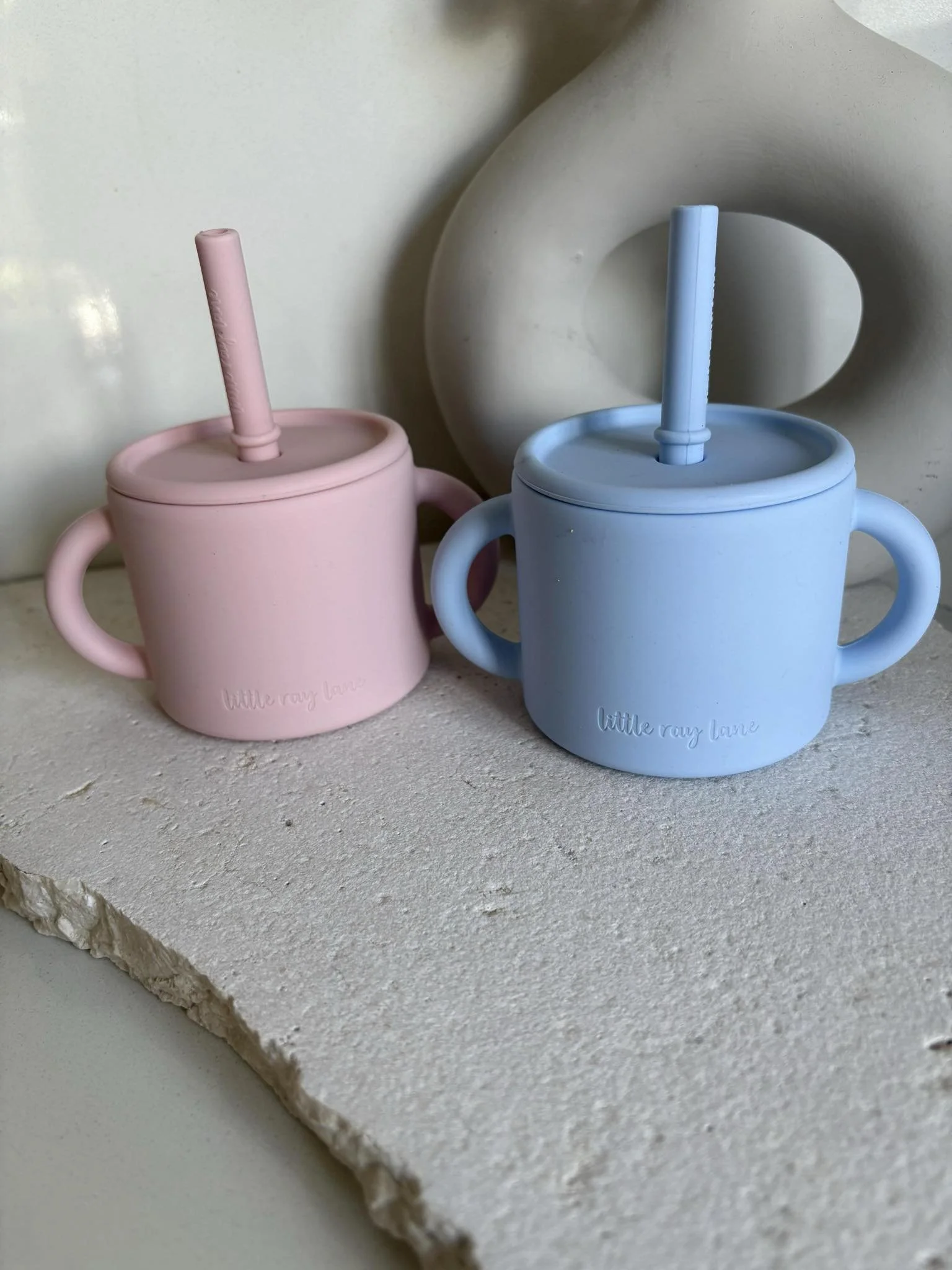 Silicone cup and straw
