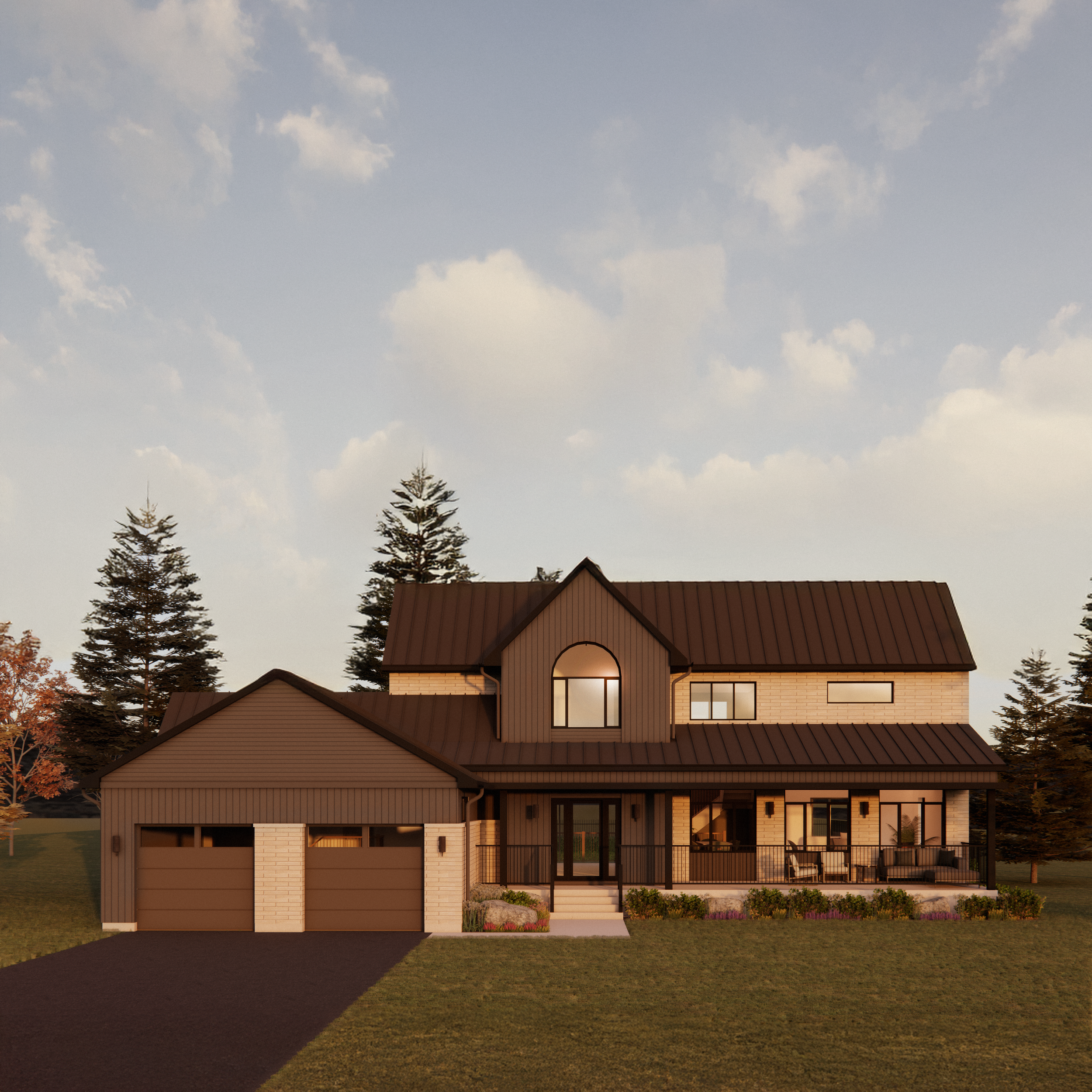 Modern Farmhouse, Northumberland County, ON - Concept Design