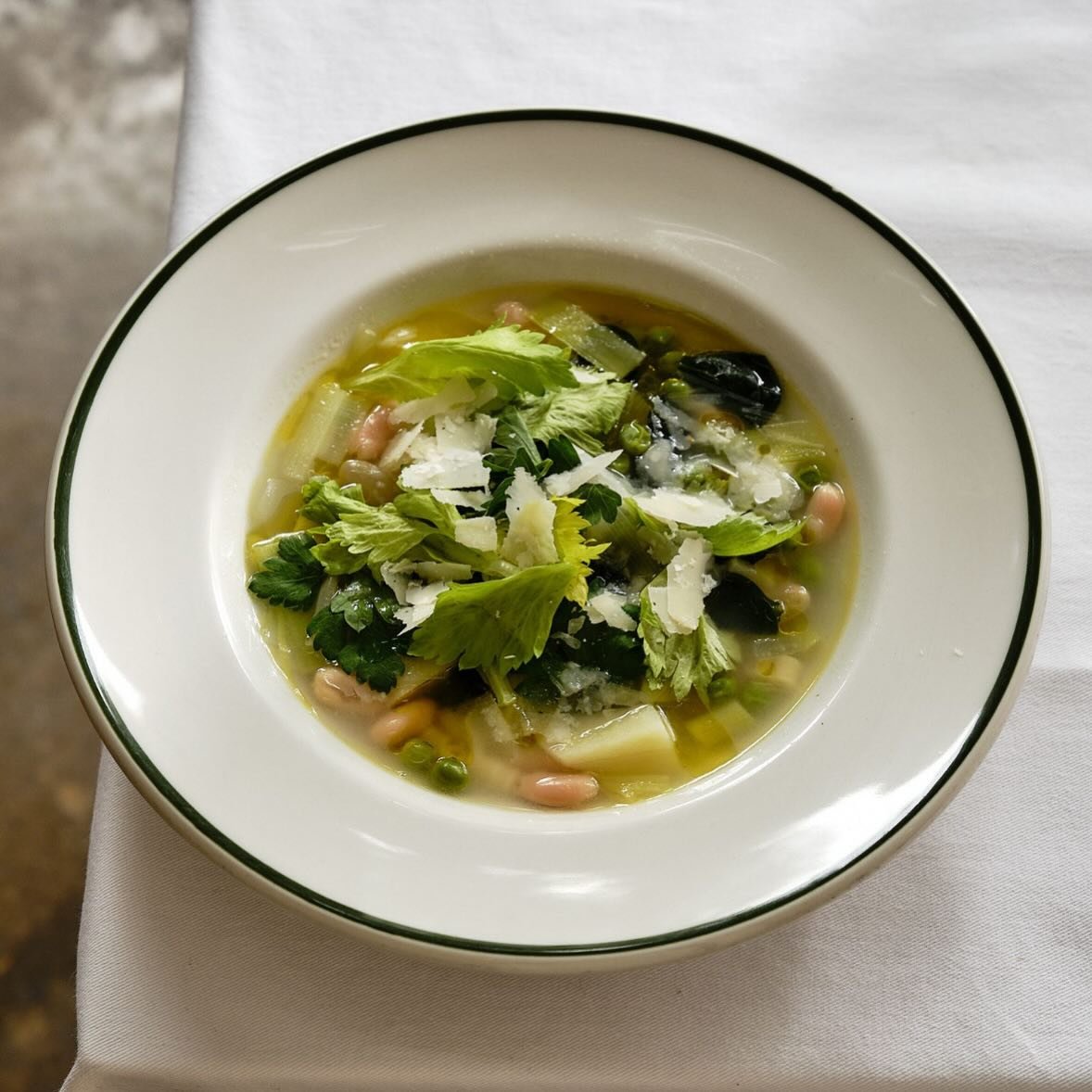 GREEN MINESTRONE 
from my new cookbook THE MEDITERRANEAN COOK&hellip;filled with seasonal plant based recipes.
This is one of my favourites and perfect for those following the Mediterranean diet and of course those following a vegetarian or vegan die