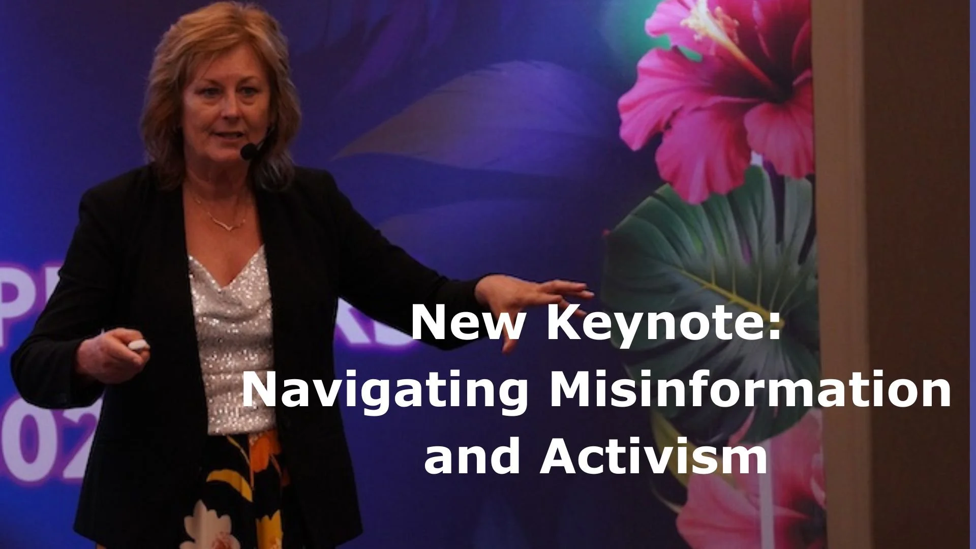 Dr Neryl East speaks on navigating misinformation and activism.