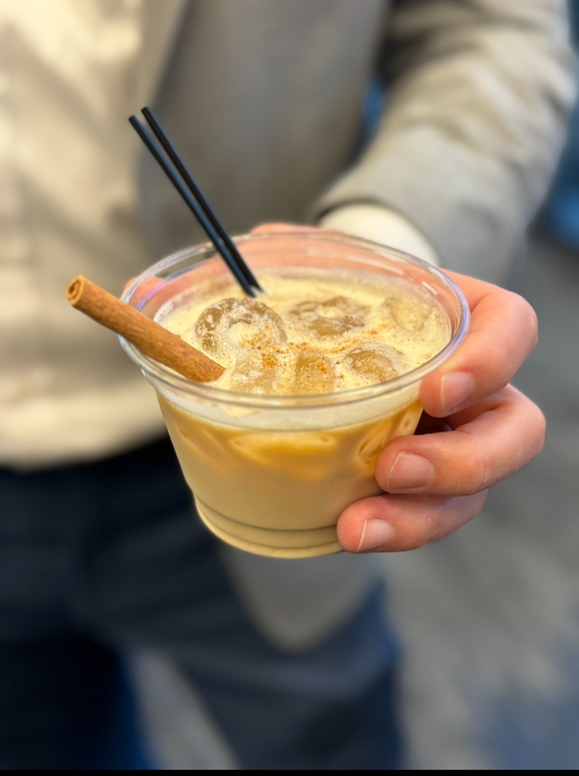 eggnog mocha mocktail